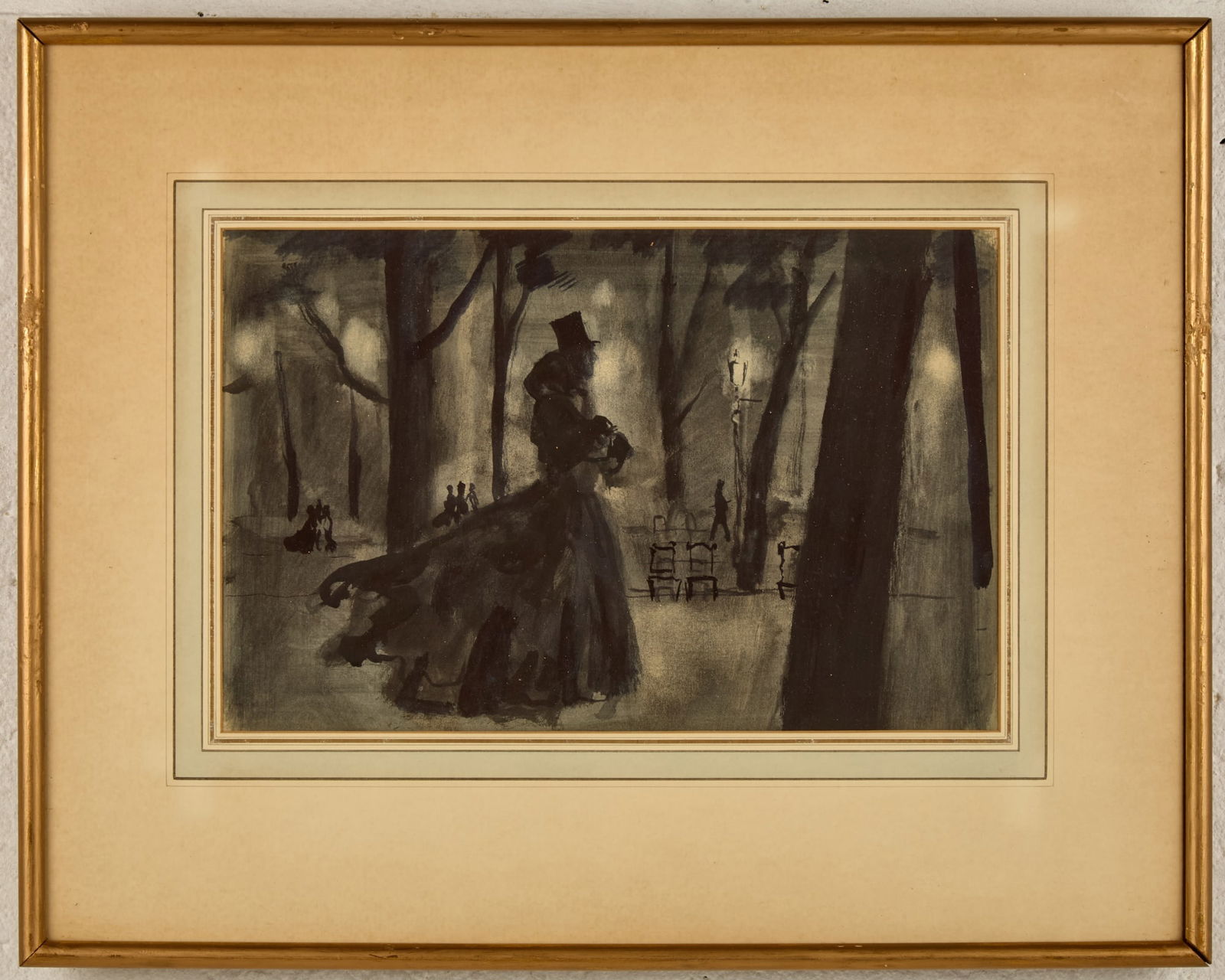 EVENING STROLL - BERNARD LAMOTTE (1903-1983) (1 of 7)