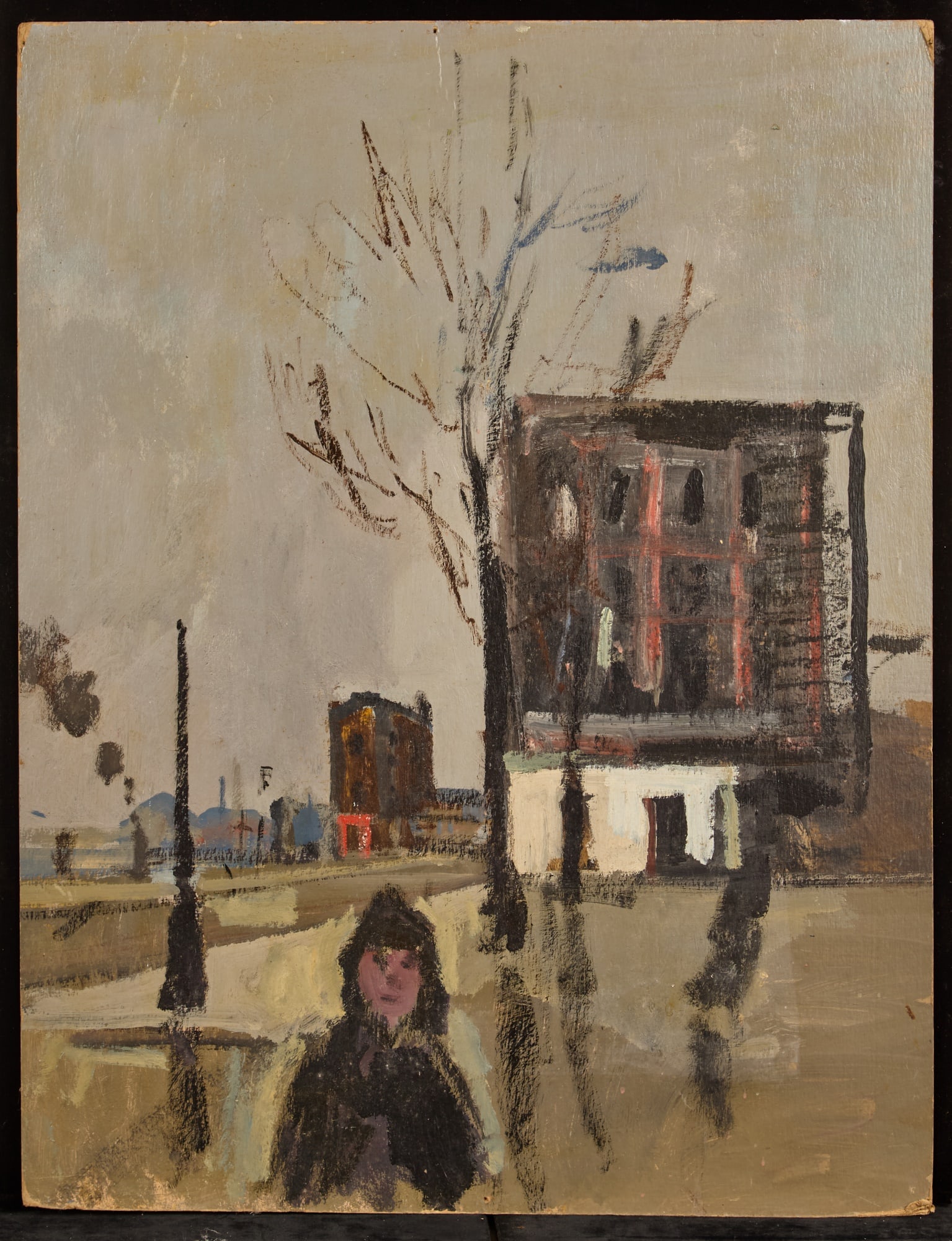 FRENCH STREET SCENE in the RAIN - BERNARD LAMOTT (1 of 5)