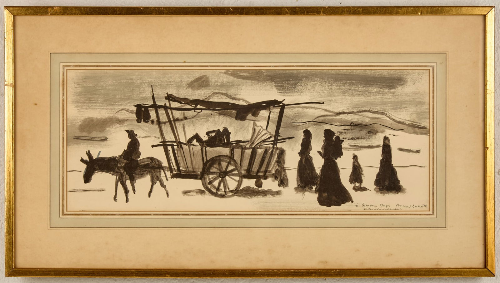 TRAVELLERS with WAGON- BERNARD LAMOTTE (1 of 6)