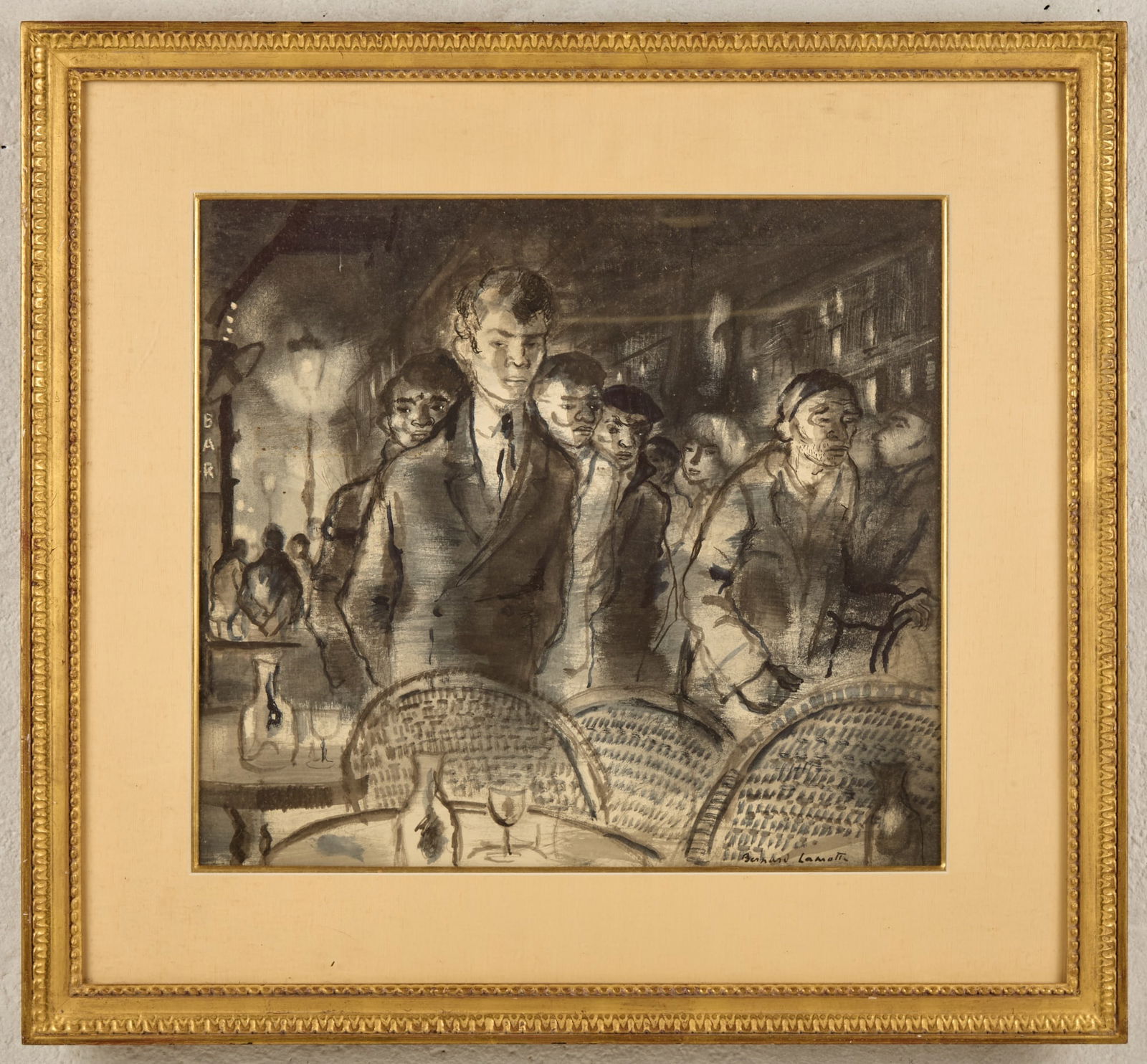 PARISIAN NIGHT LIFE - BERNARD LAMOTTE (1903-1983) (1 of 7)