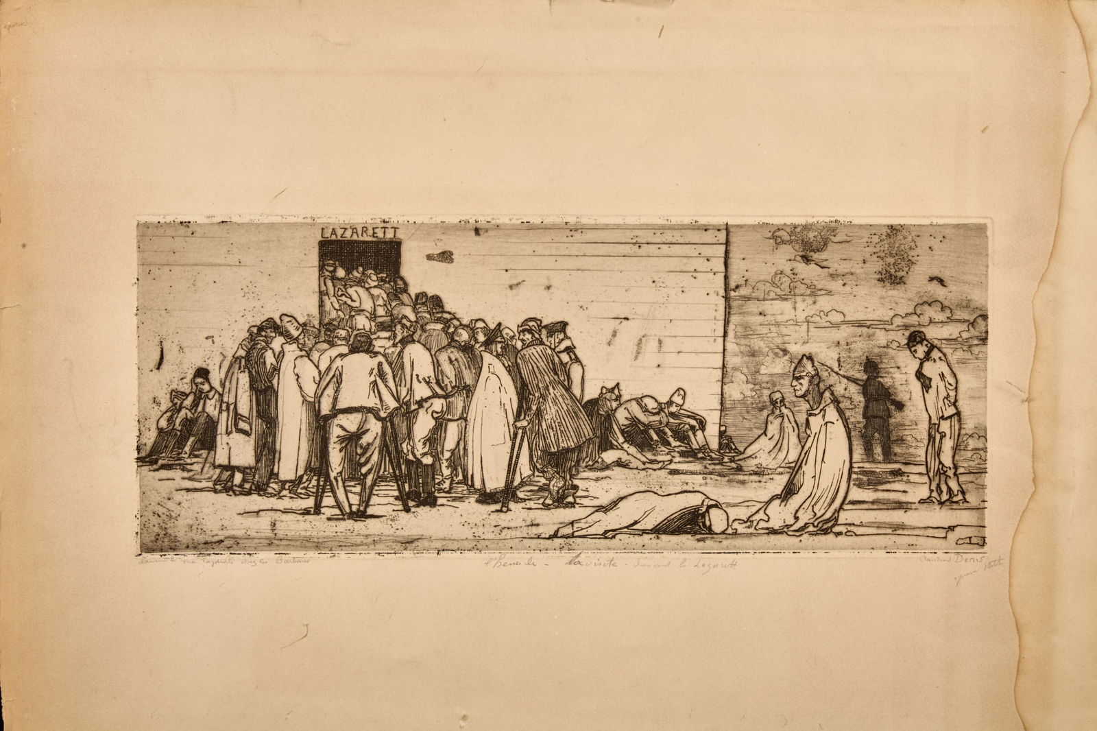 CLAUDIUS DENIS (1878-1947) Concentration Camp (1 of 10)