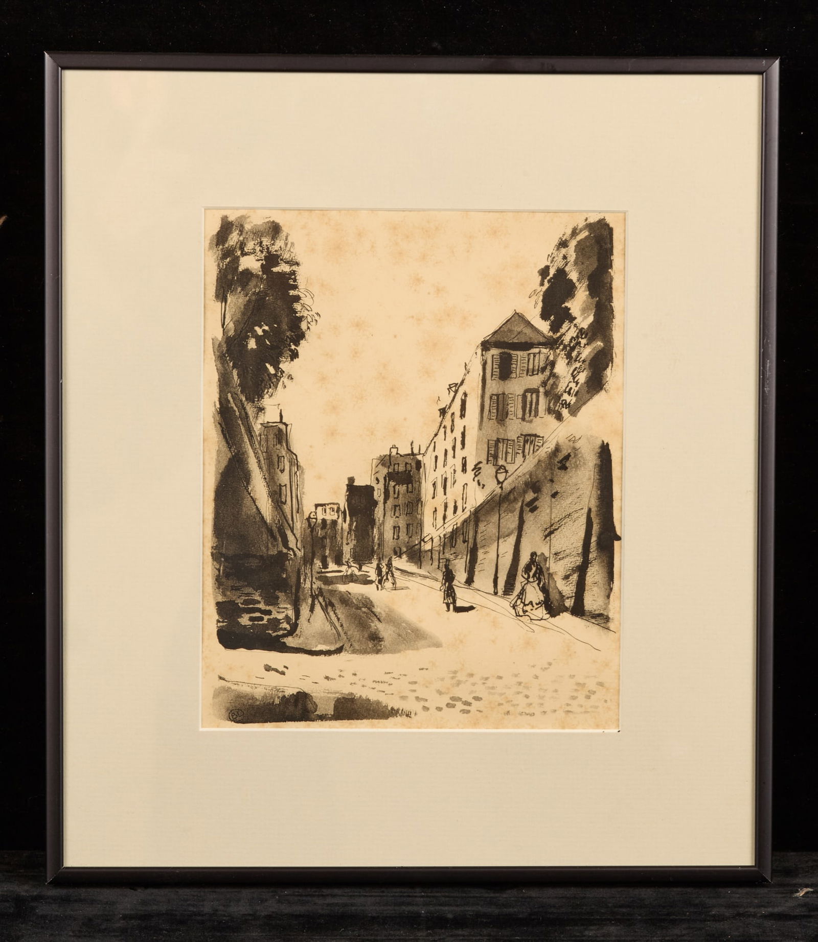 PEDESTRIANS on a QUIET STREET - BERNARD LAMOTTE (1 of 6)