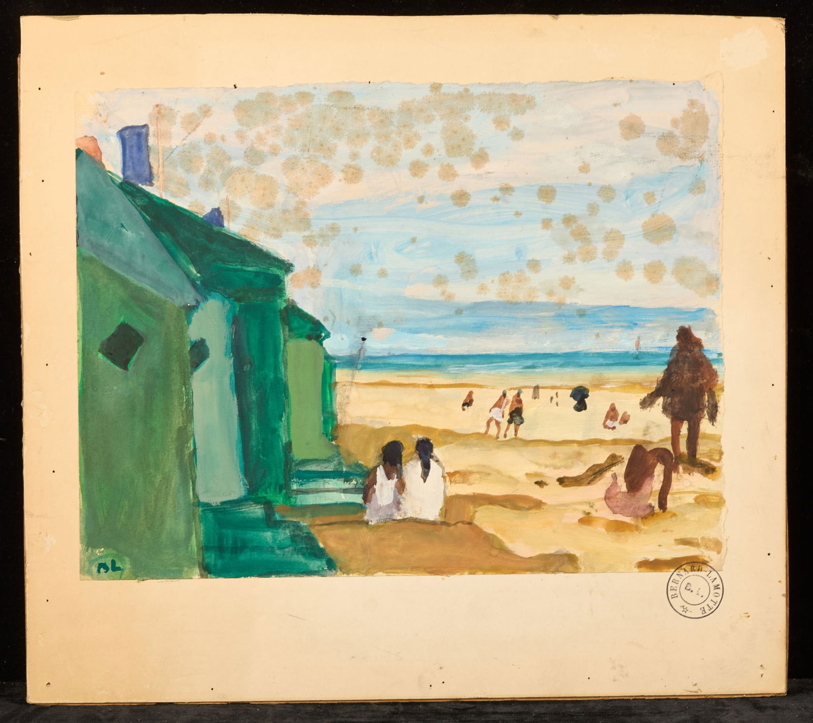 AT THE SEASHORE - BERNARD LAMOTTE (1903-1983) (1 of 7)