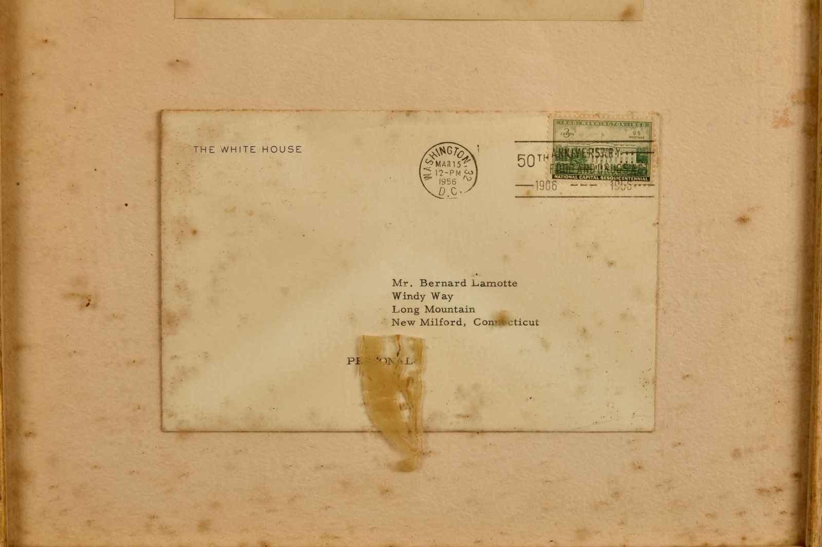 PRESIDENT DWIGHT EISENHOWER SIGNED NOTE - 3