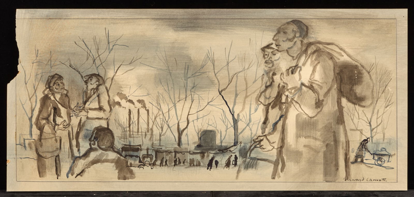 WINTER in a BUSY PARK - BERNARD LAMOTTE (1 of 8)