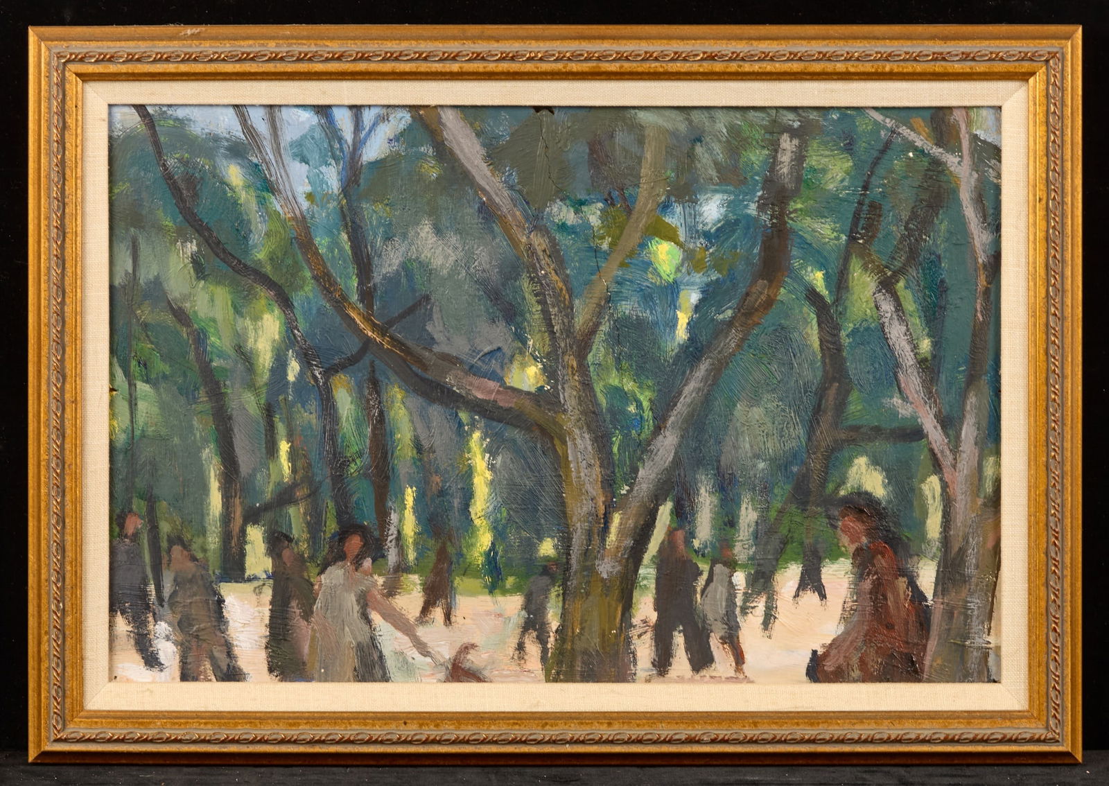 BUSY DAY at the PARK- BERNARND LAMOTTE (1903-1983) (1 of 6)