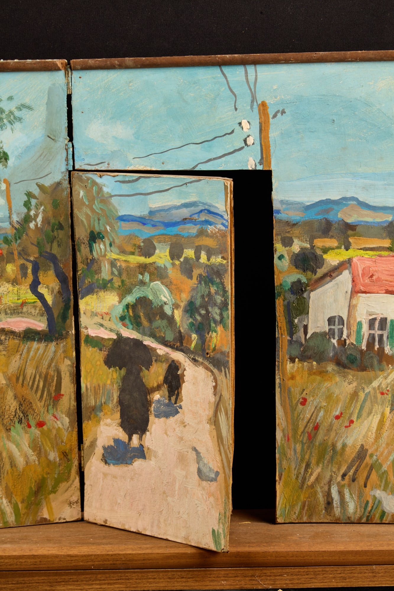 ROOM-SIZED MURAL STUDY - BERNARD LAMOTTE - 4