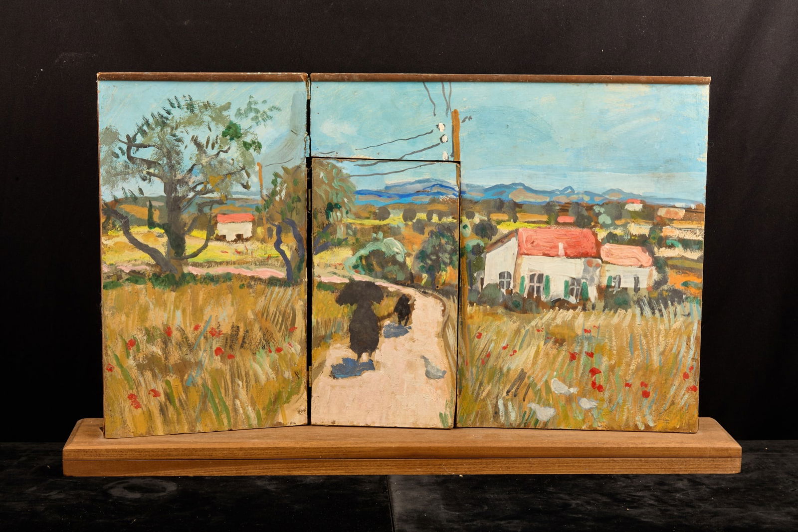 ROOM-SIZED MURAL STUDY - BERNARD LAMOTTE - 6