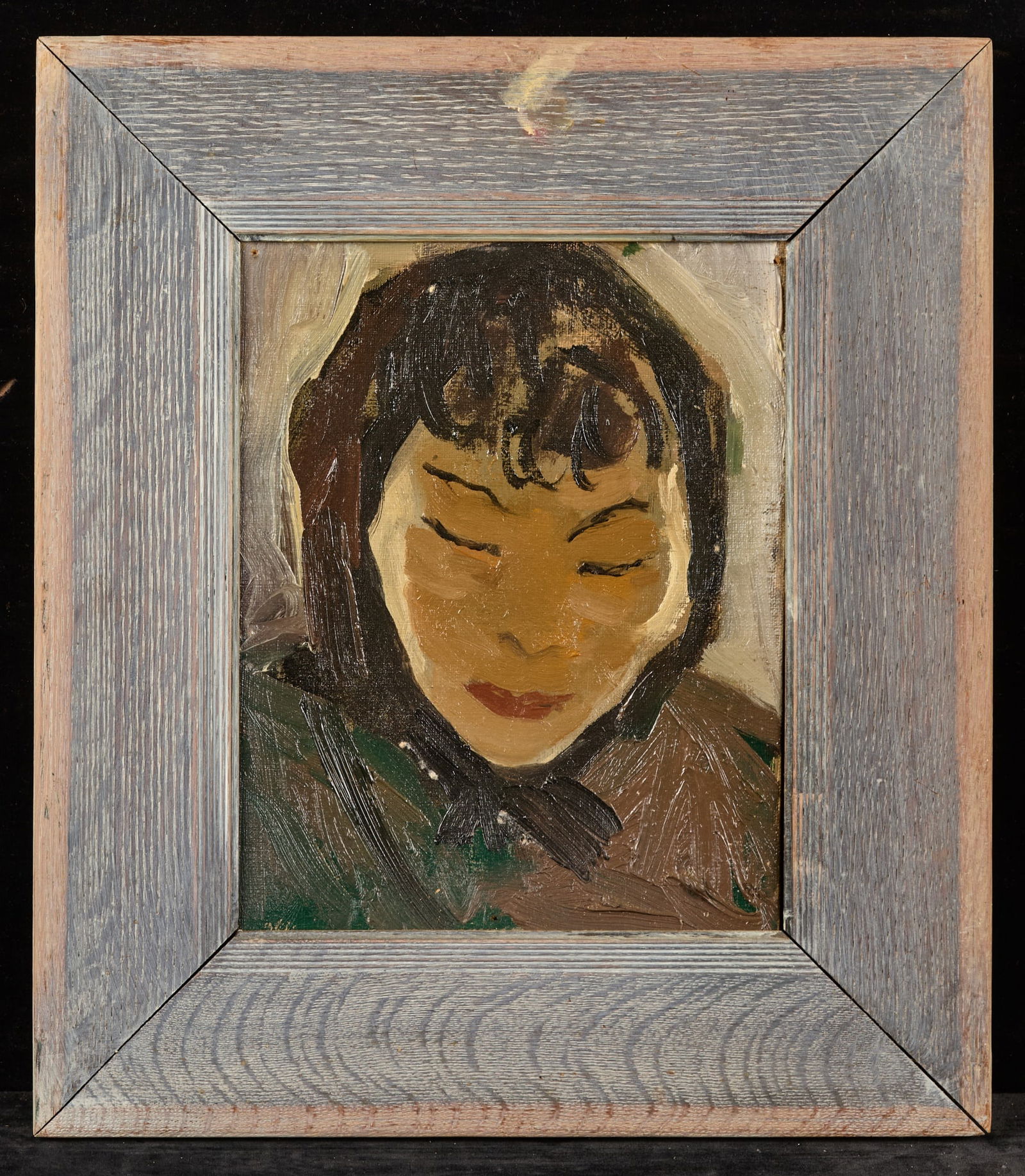 WOMAN LOOKING DOWNWARD - BERNARD LAMOTTE (1 of 6)