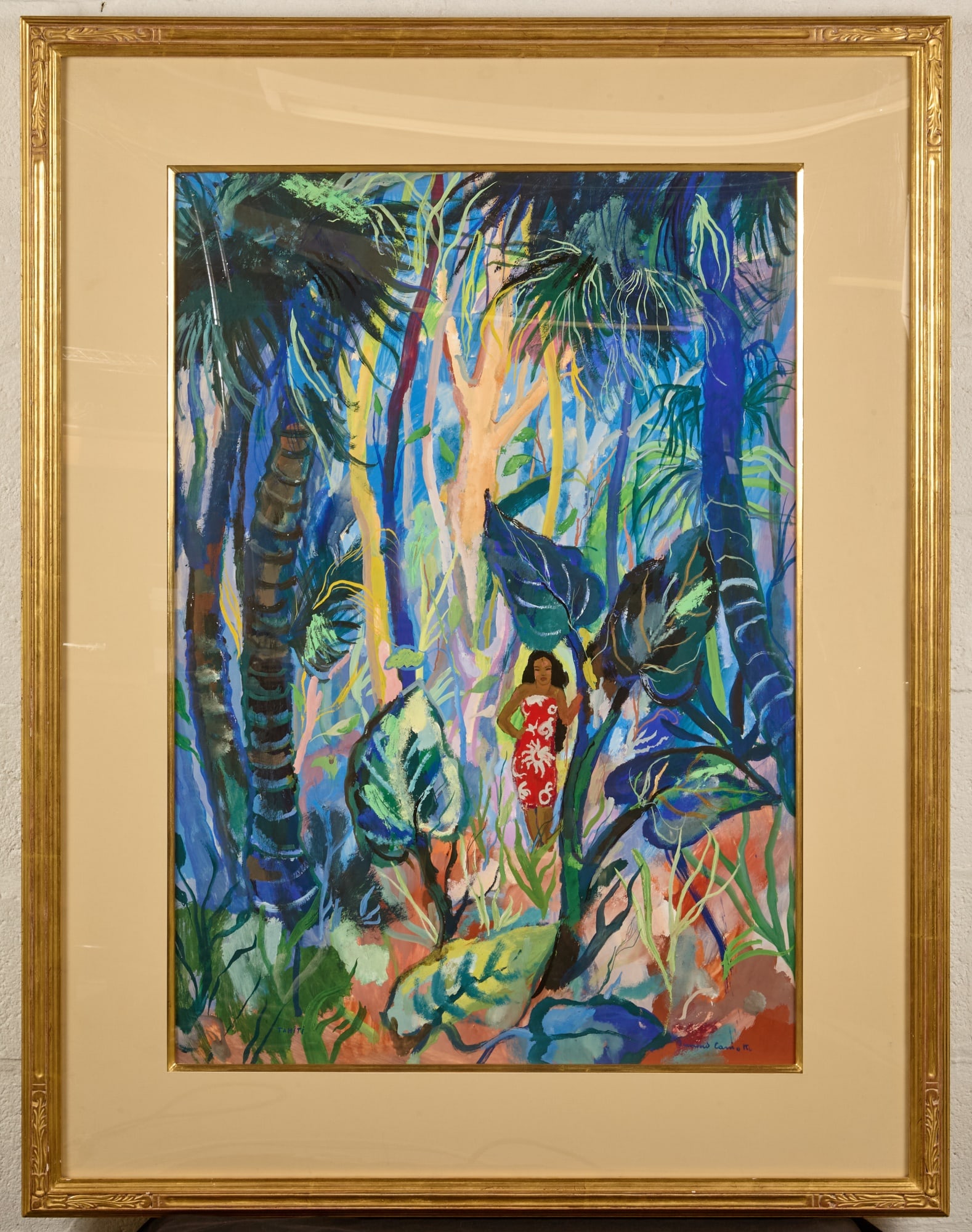 TAHITIAN WOMAN in FOREST - BERNARD LAMOTTE (1 of 10)