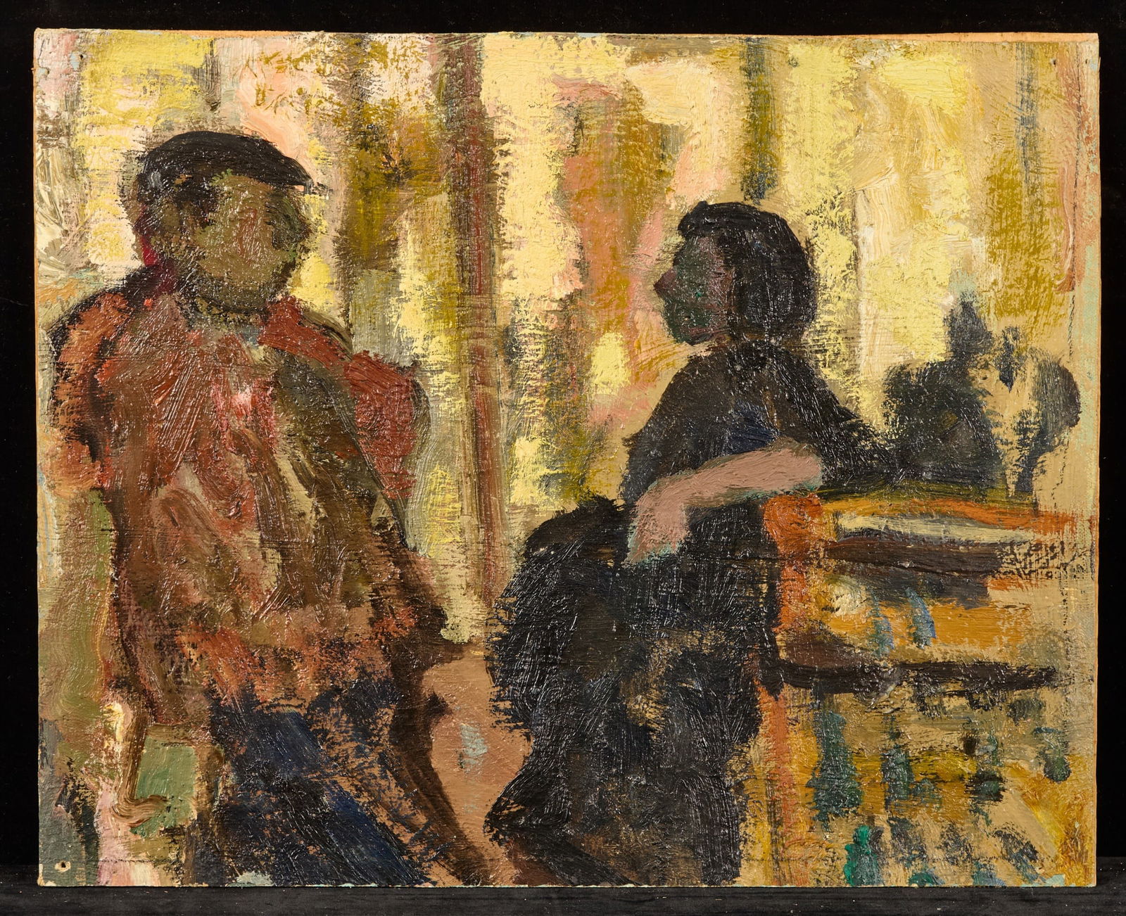 CONVERSING in a RESTAURANT - BERNARD LAMOTTE (1 of 5)