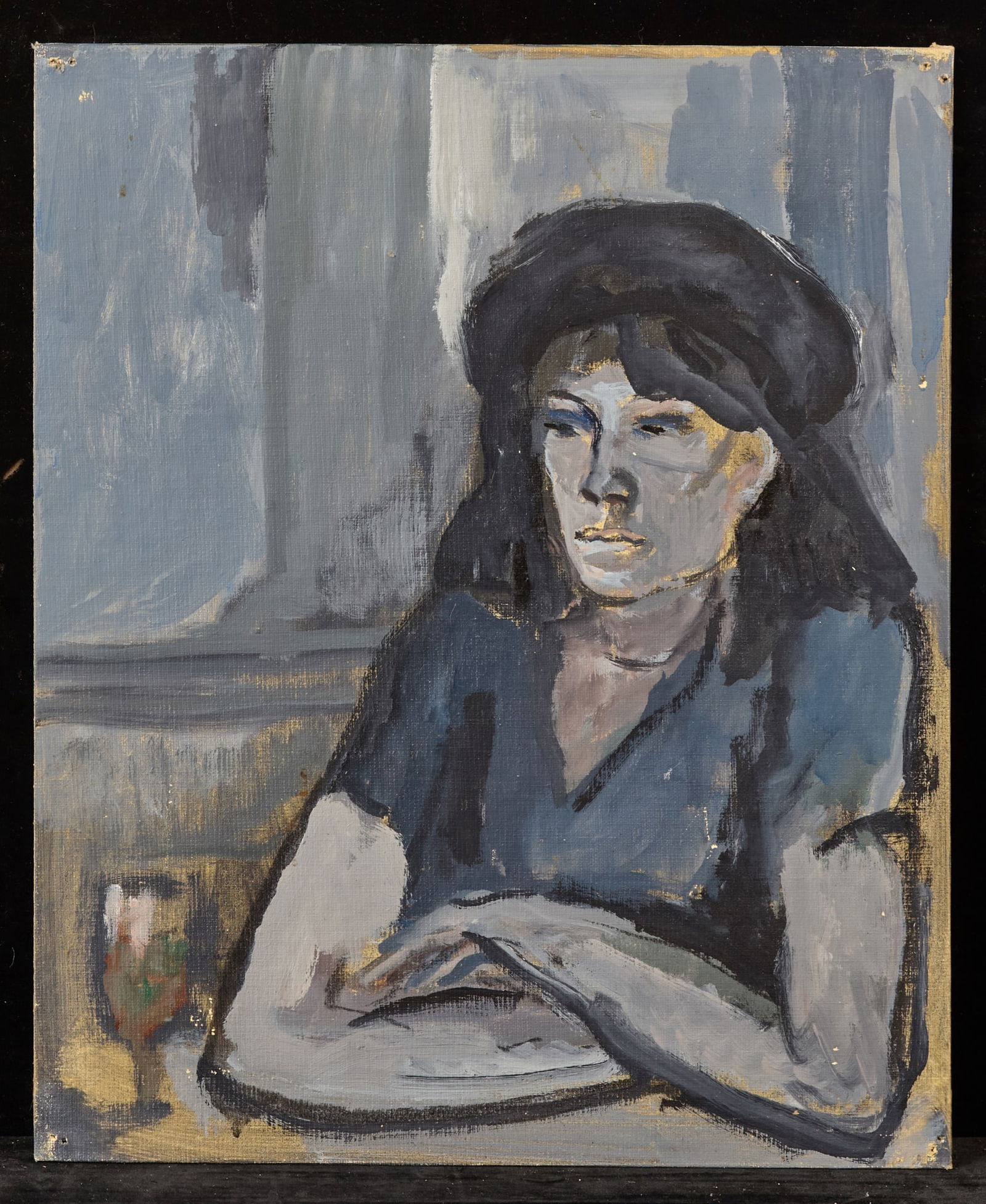 WOMAN at a CAFE - BERNARD LAMOTTE (1903-1983) (1 of 5)