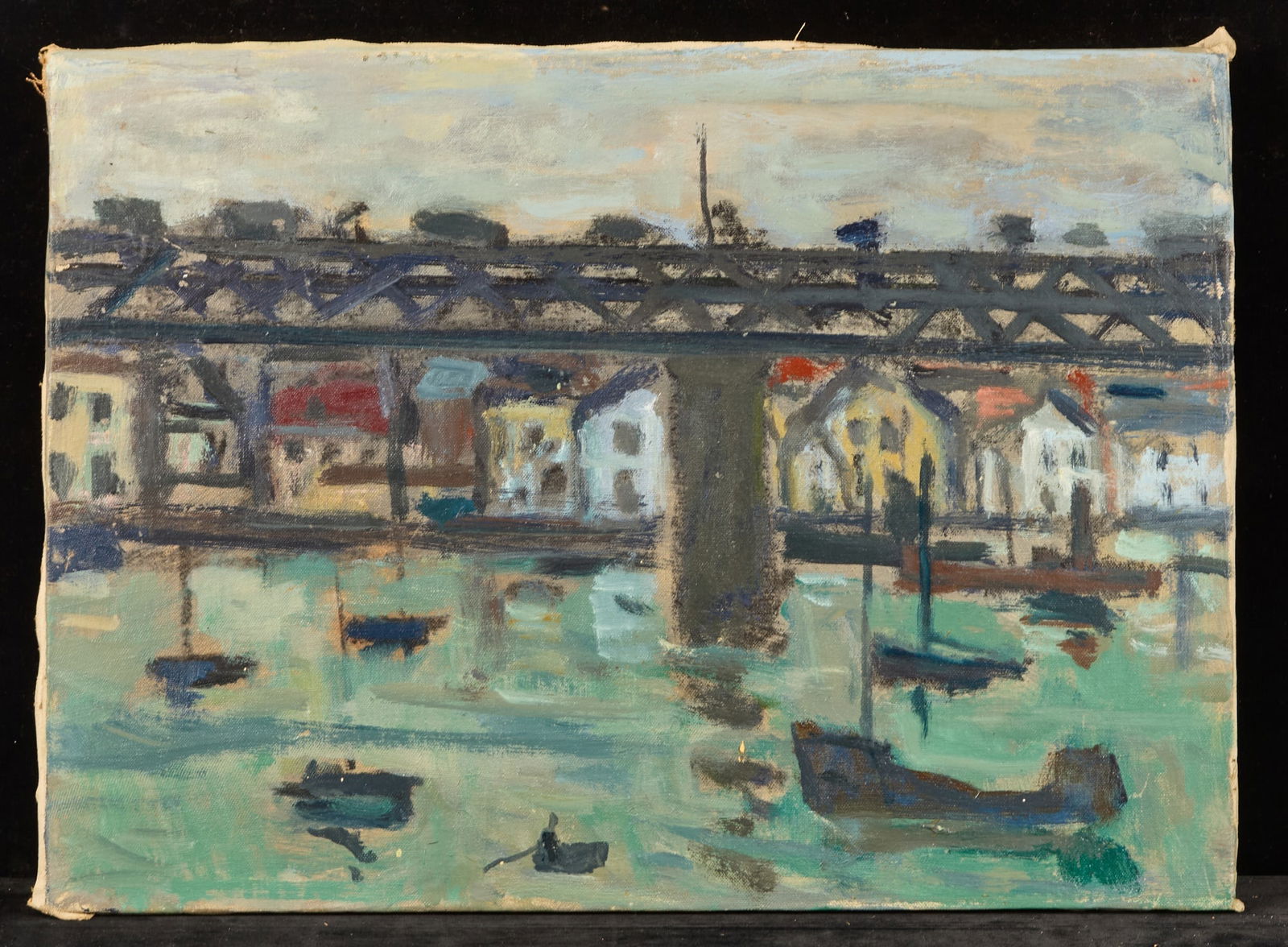 BRIDGE over RIVER - BERNARD LAMOTTE (1903-1983) (1 of 5)