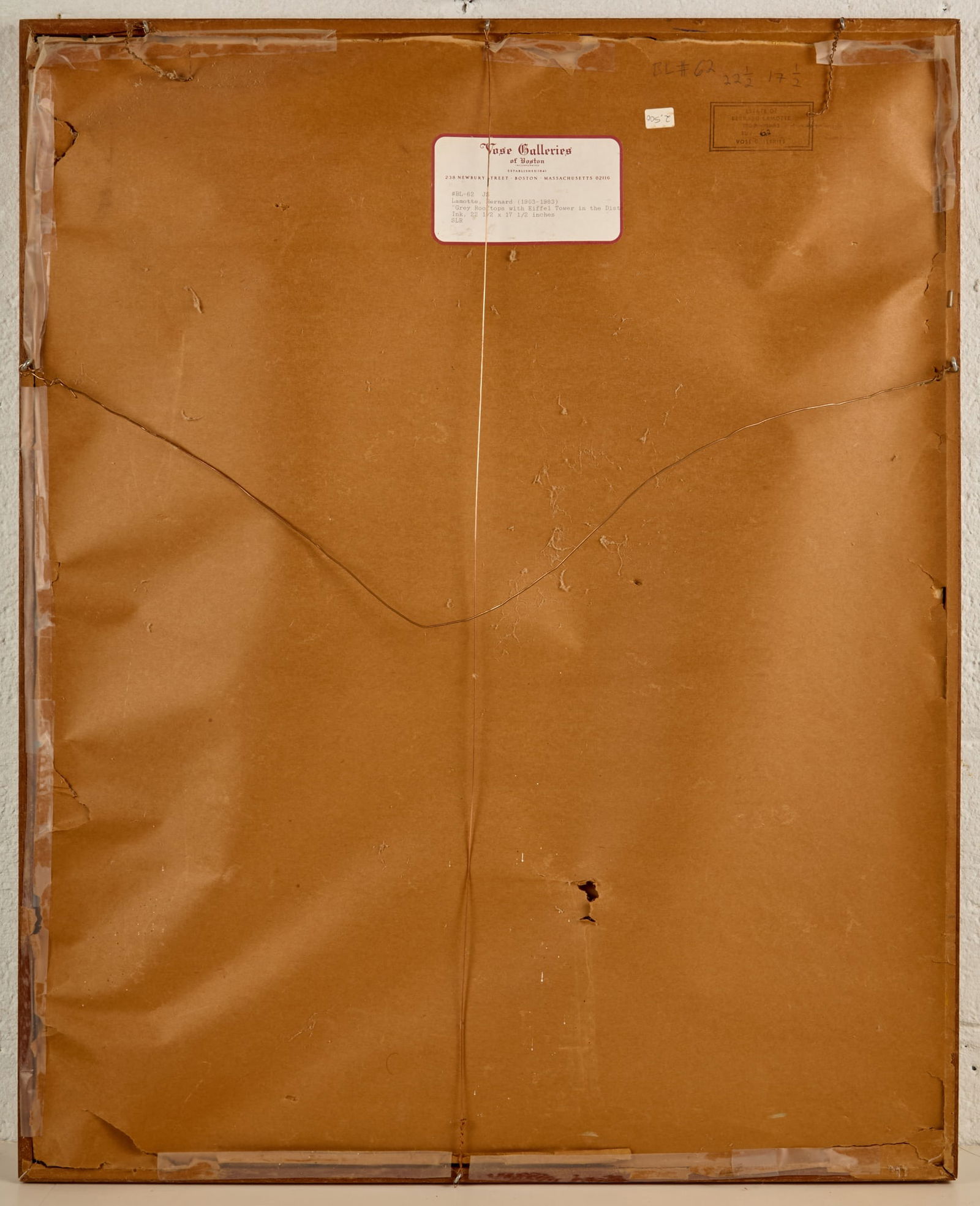 GREY ROOFTOPS with EIFFLE TOWER - BERNARD LAMOTTE - 6