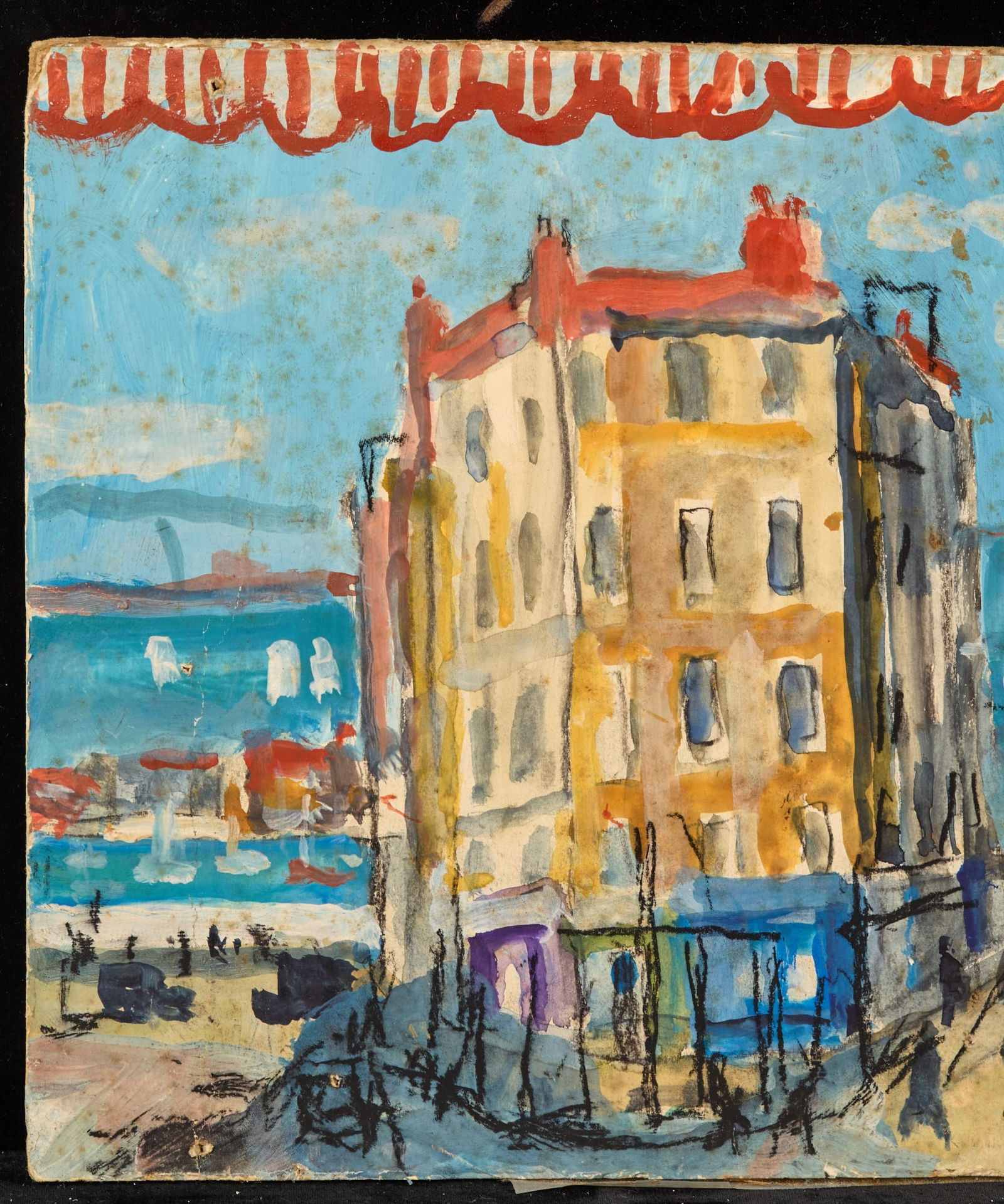 MURAL STUDY / WATERFRONT - BERNARD LAMOTTE - 2