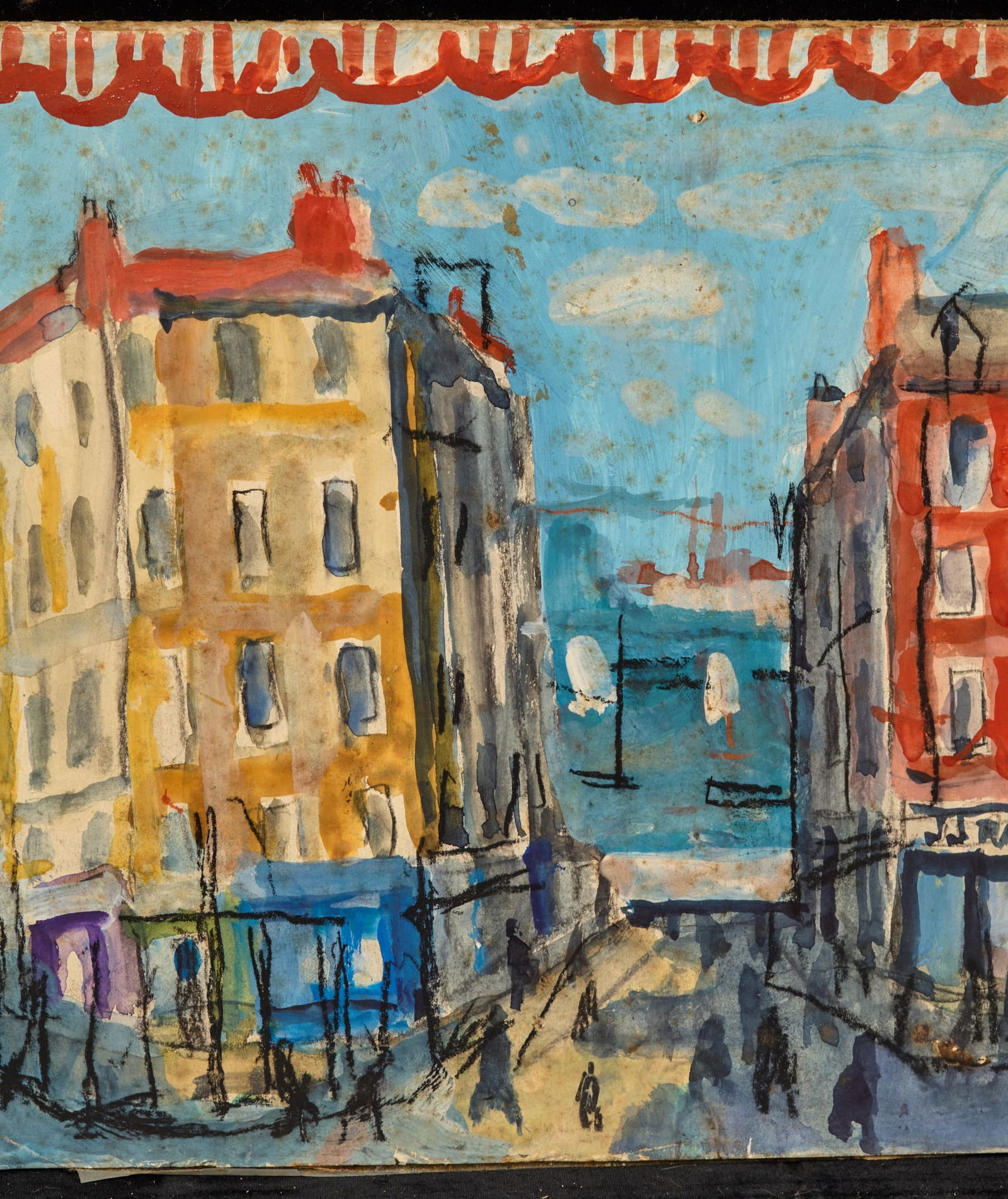 MURAL STUDY / WATERFRONT - BERNARD LAMOTTE - 5