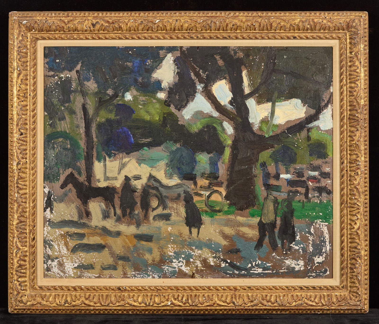 HORSES in the PARK - BERNARD LAMOTTE (1903-1983) (1 of 5)