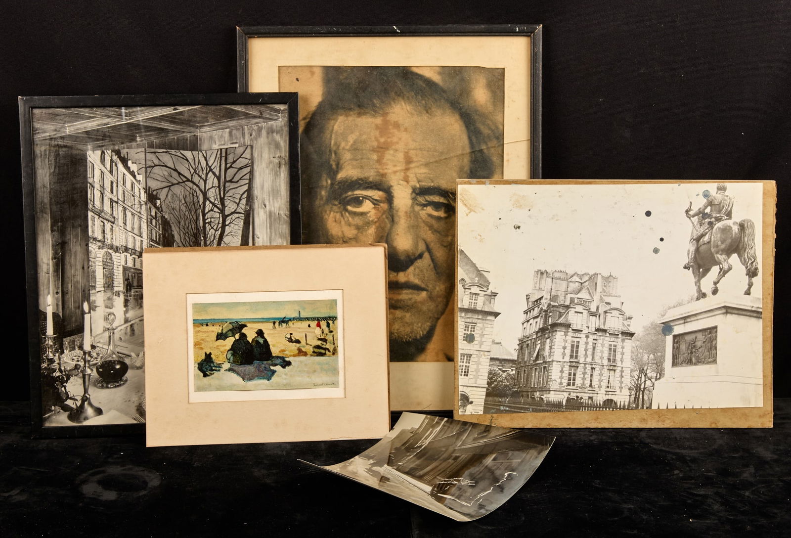 PRINTS and PHOTOGRAPHS -ESTATE of BERNARD LAMOTTE: 16 1/2 x 12 1/2 inches (and smaller) Condition: Good to poor Temp No 349