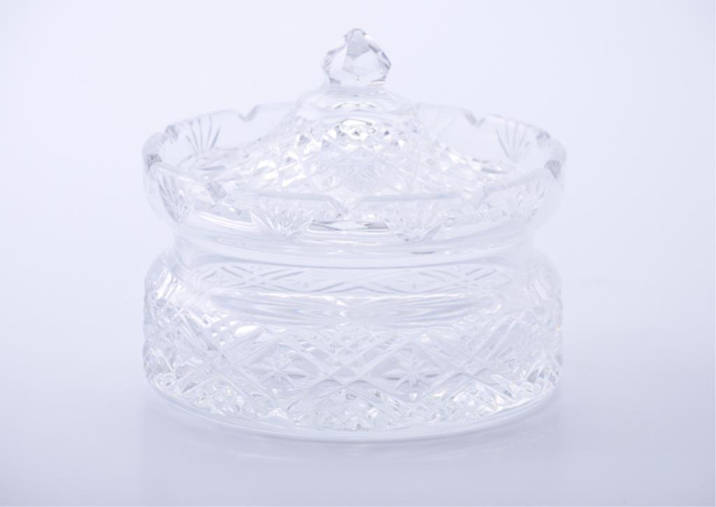 Waterford Samuel Miller Butter Dish: from the Waterford Society private collection. 43/4" Condition: good125