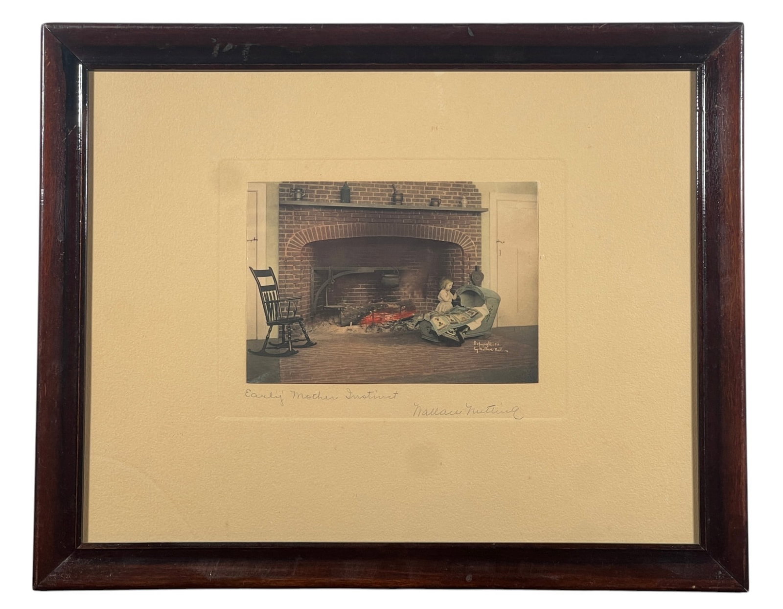 WALLACE NUTTING (1861-1941) Scene with Child (1 of 6)