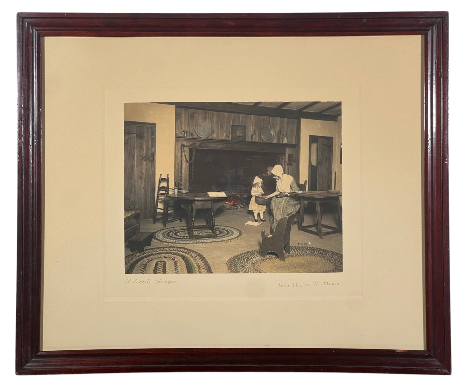 WALLACE NUTTING (1861-1941) Scene with Child (1 of 6)