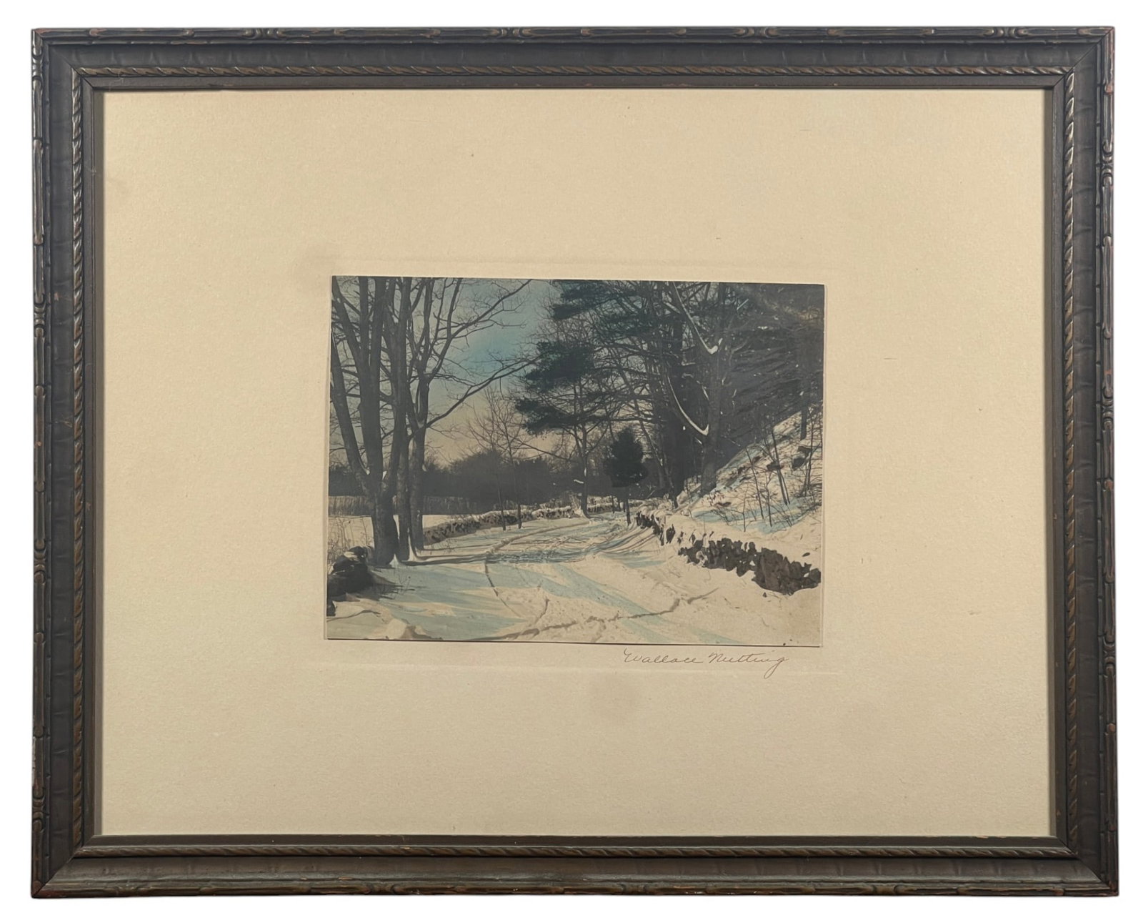 WALLACE NUTTING (1861-1941) Winter Scene (1 of 4)
