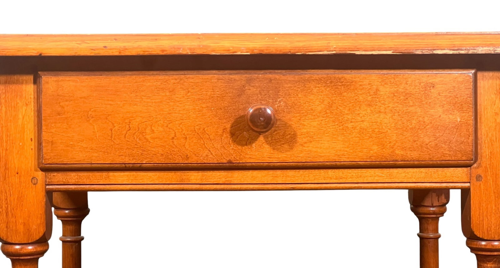 WALLACE NUTTING BLOCK SIGNED TAVERN TABLE - 5