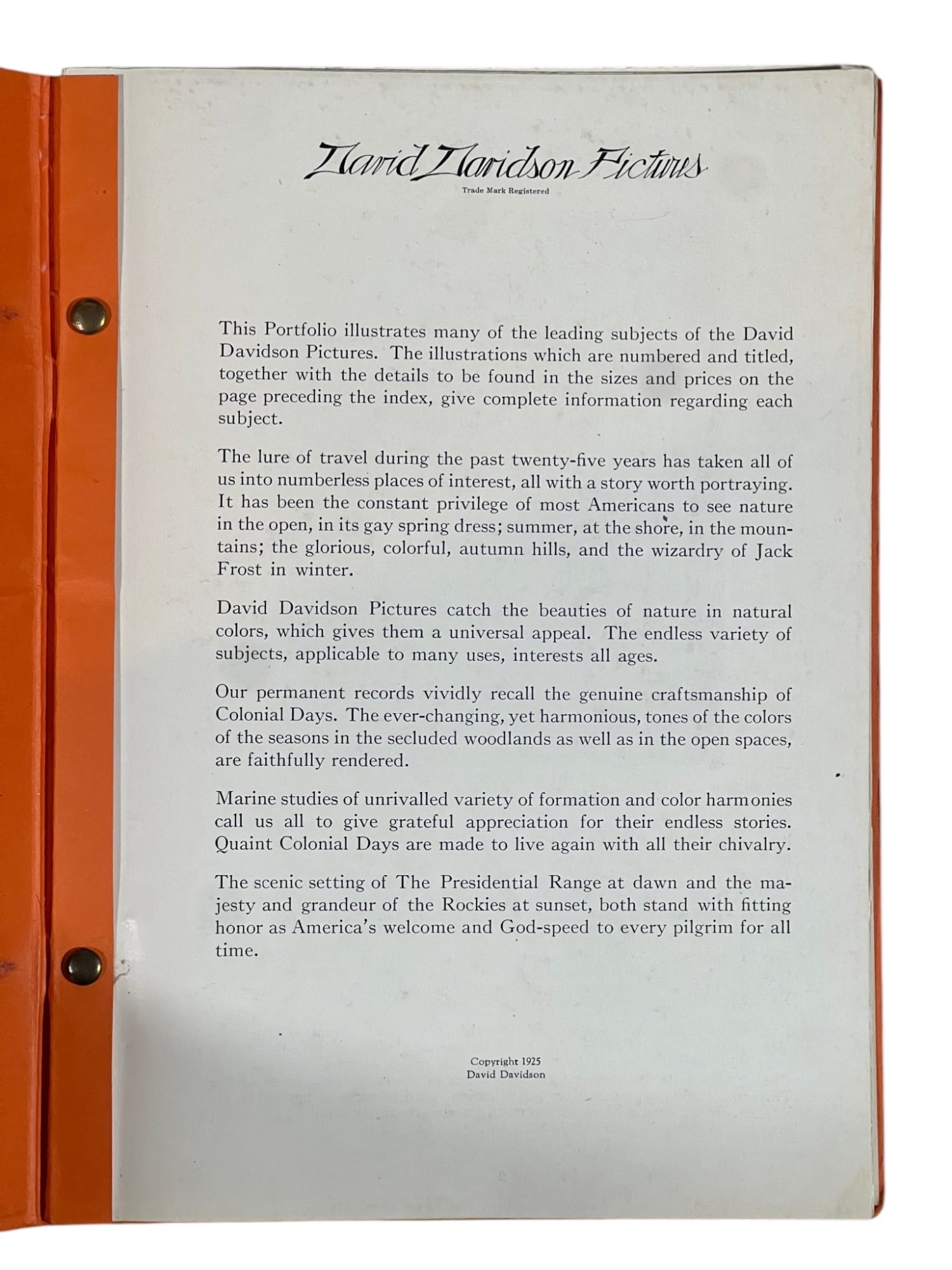 (2) DAVID DAVIDSON CATALOGS - 3