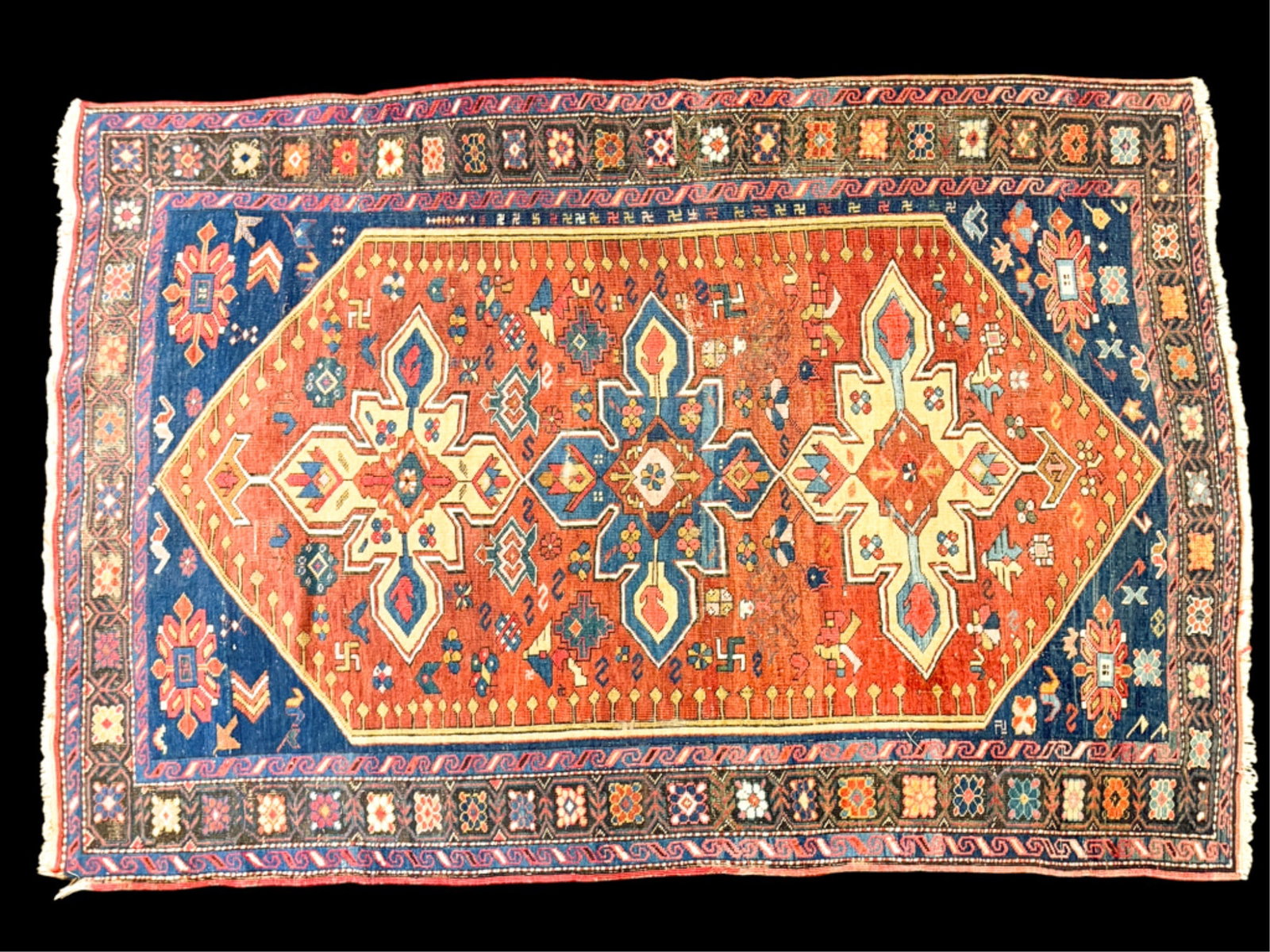 HAND KNOTTED HERIZ ORIENTAL AREA RUG (1 of 10)