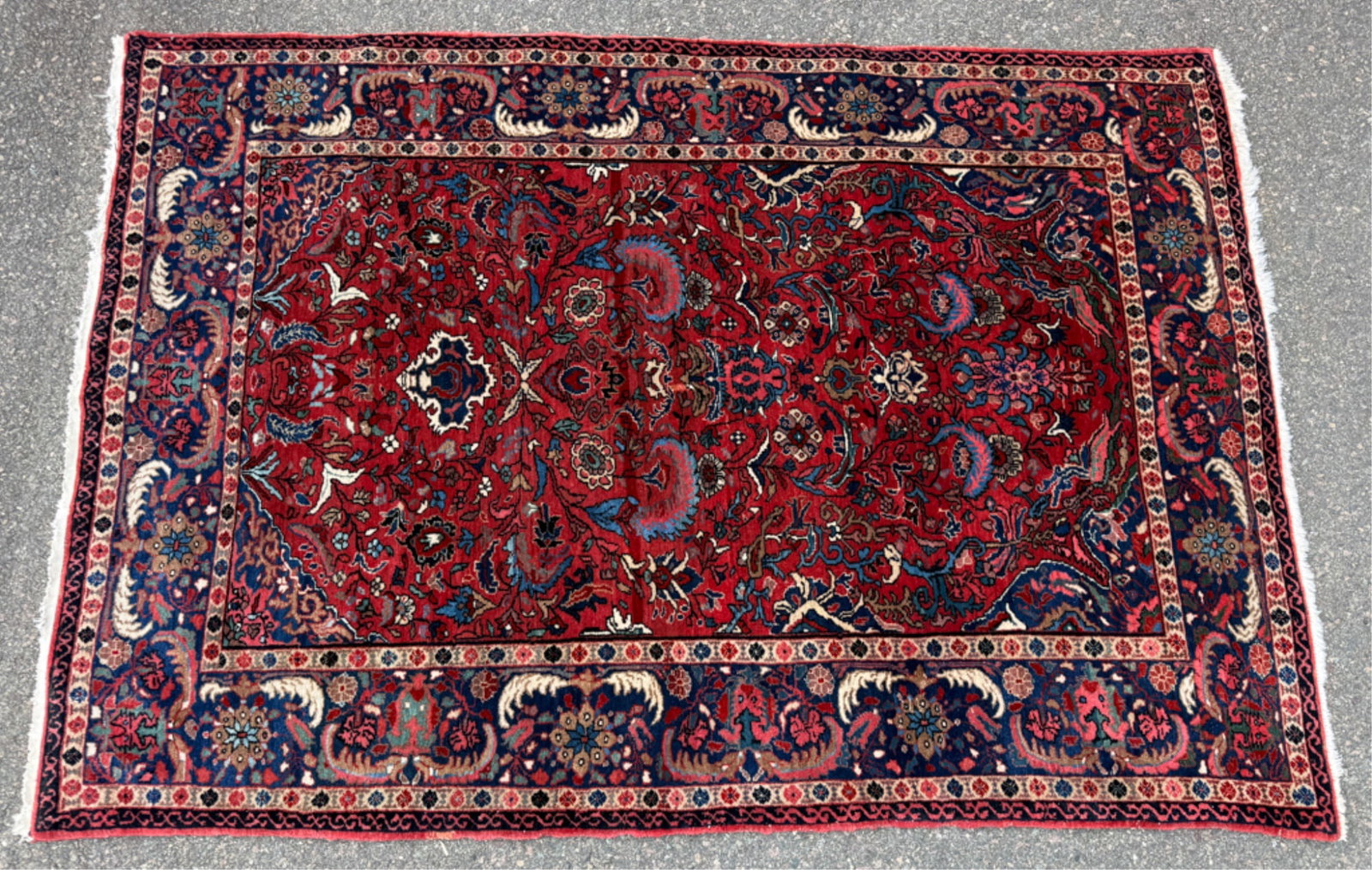 HAND KNOTTED PERSIAN SAROUK ORIENTAL AREA RUG (1 of 7)