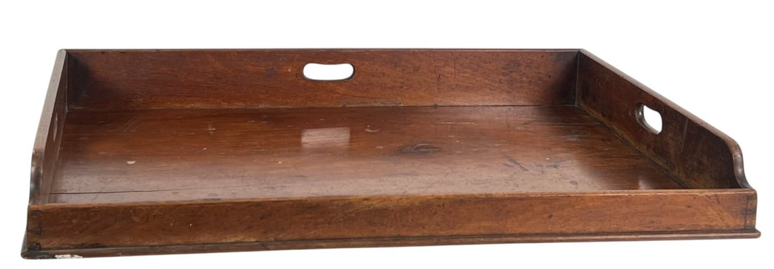 (18th/19thc) ENGLISH MAHOGANY BUTLER'S TRAY (1 of 12)
