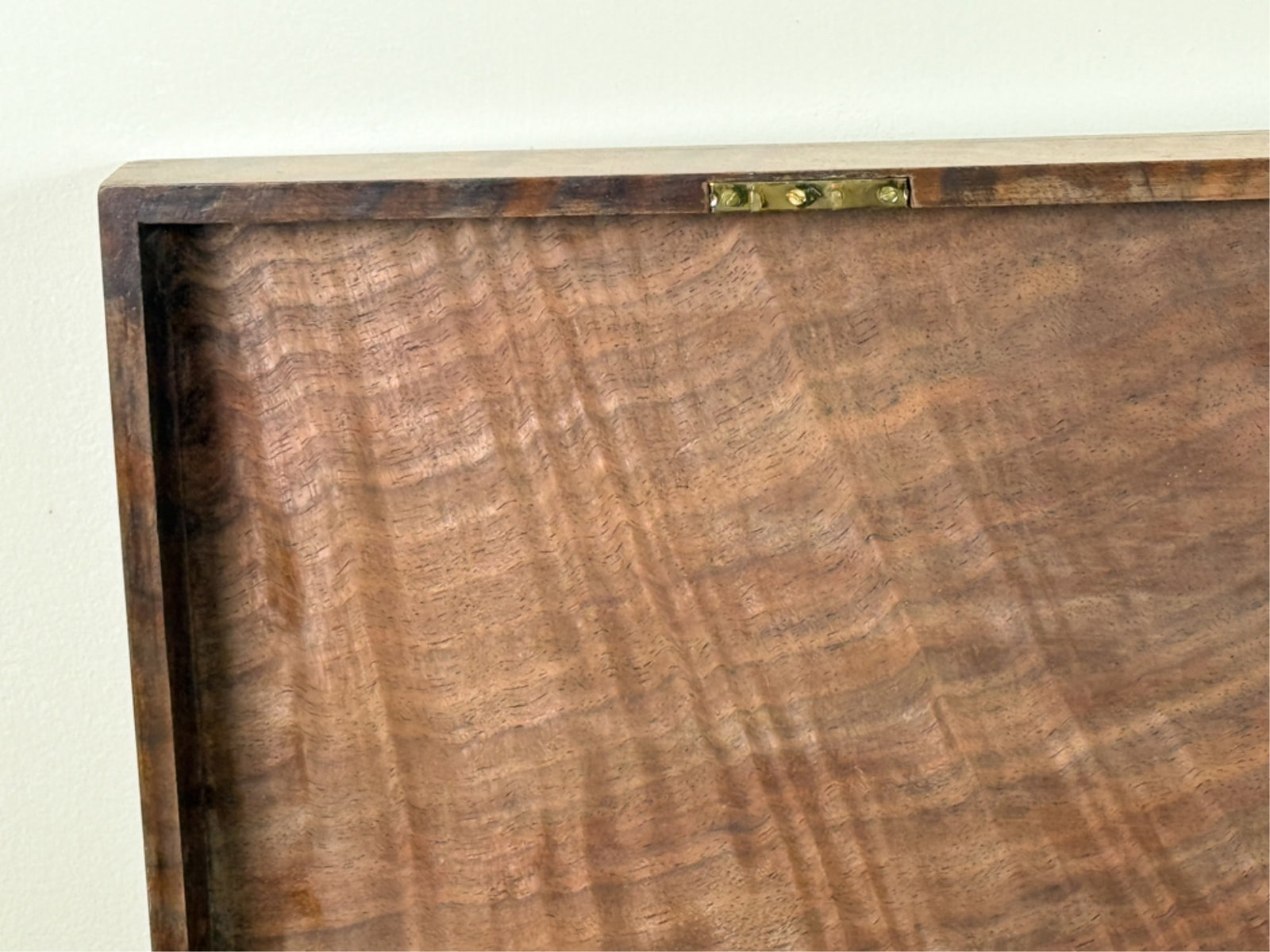 (19thc) FIGURED WALNUT DOCUMENT BOX - 10