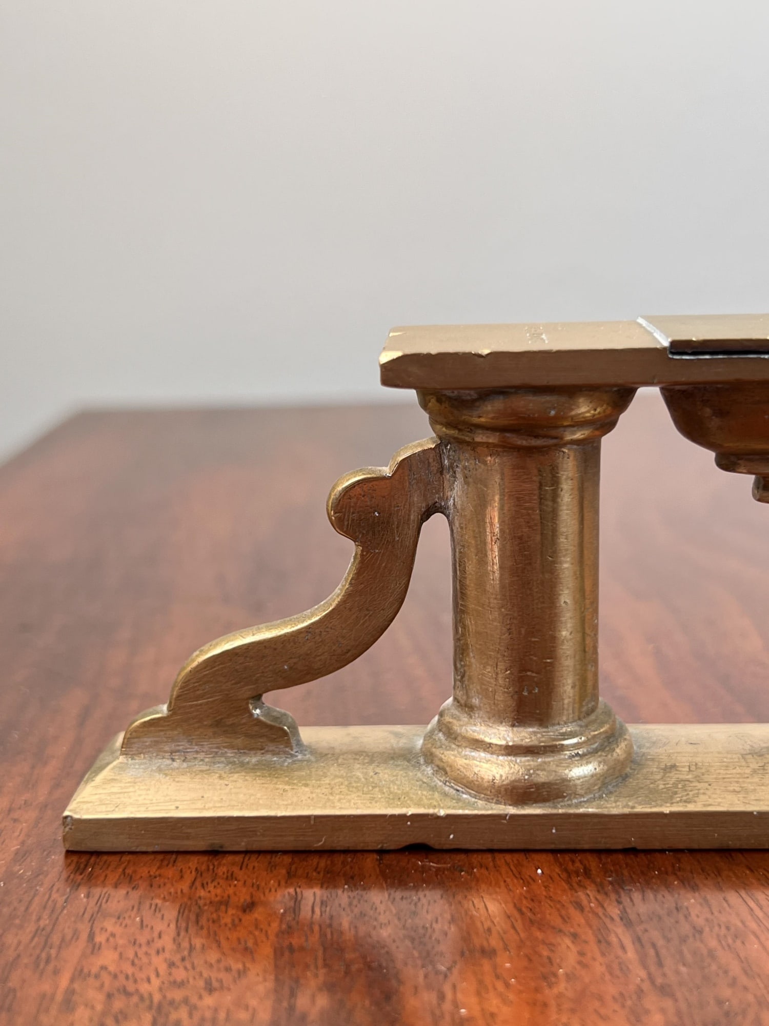 EXCEPTIONAL E.A. HOWE BRASS DOUBLE LEVEL - 3