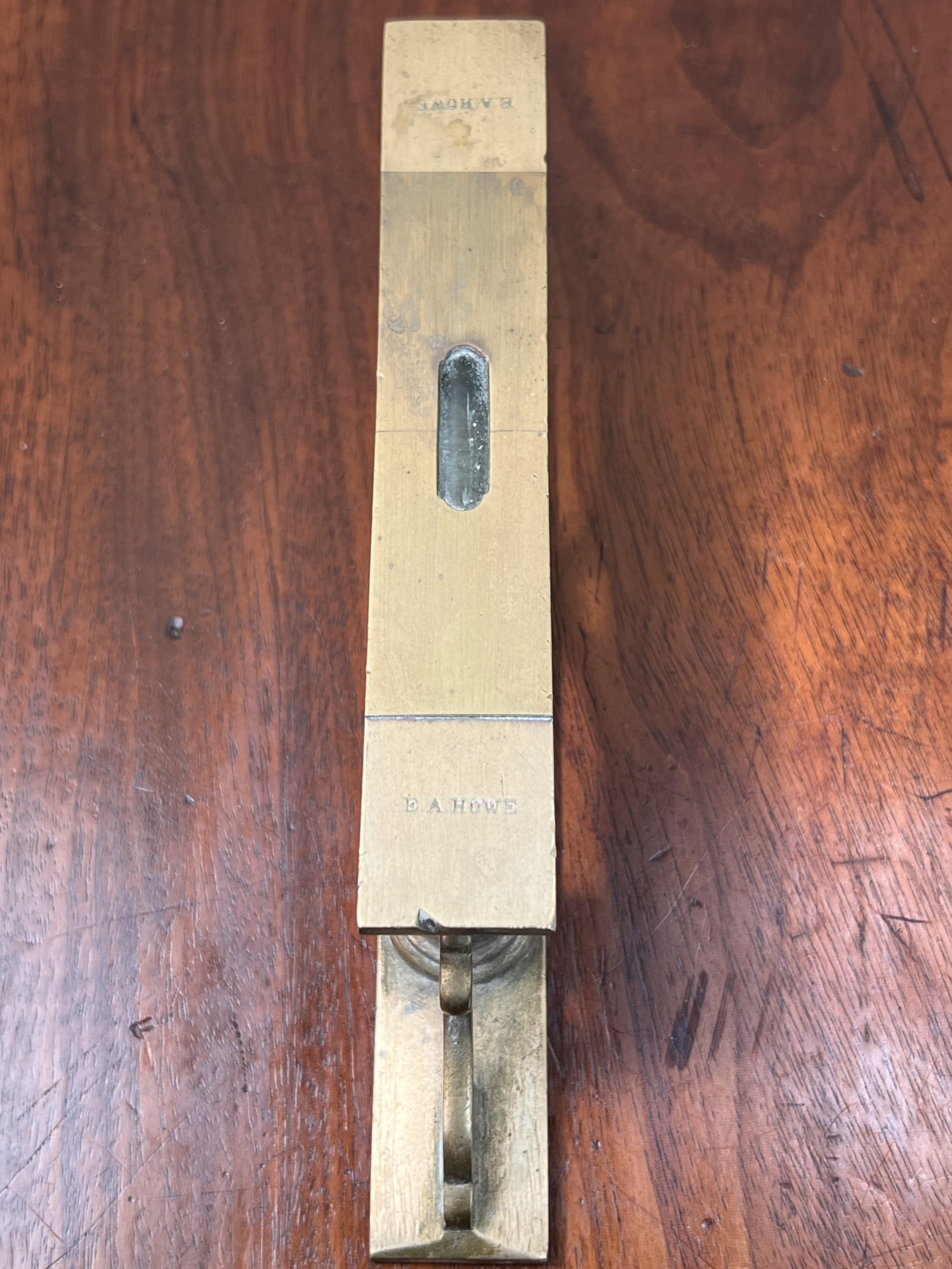 EXCEPTIONAL E.A. HOWE BRASS DOUBLE LEVEL - 6