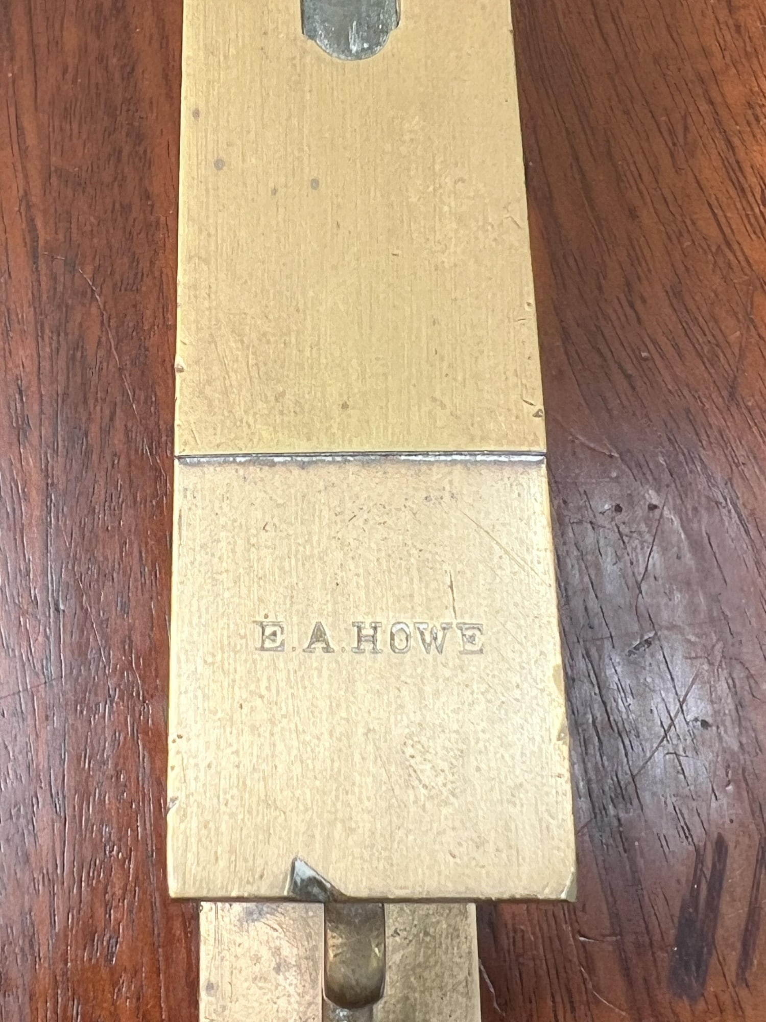 EXCEPTIONAL E.A. HOWE BRASS DOUBLE LEVEL - 7