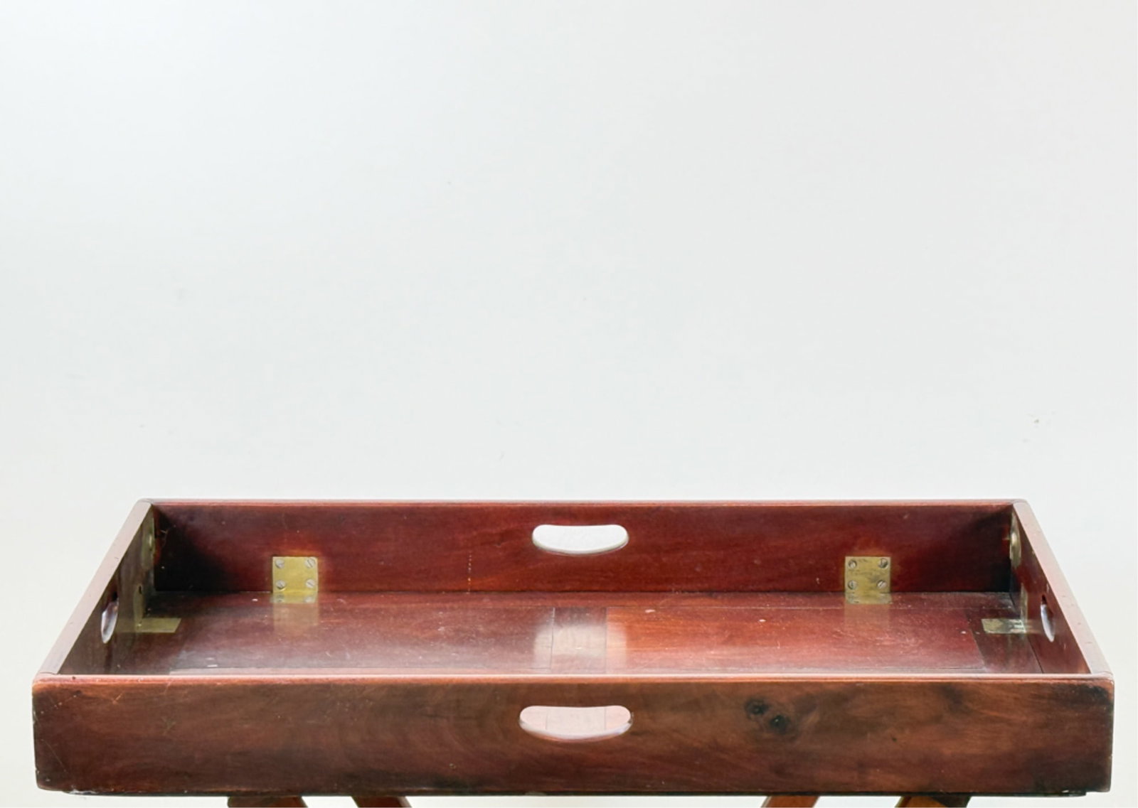 (18th/19thc) FINE QUALITY MAHOGANY BUTLERS TRAY (1 of 6)