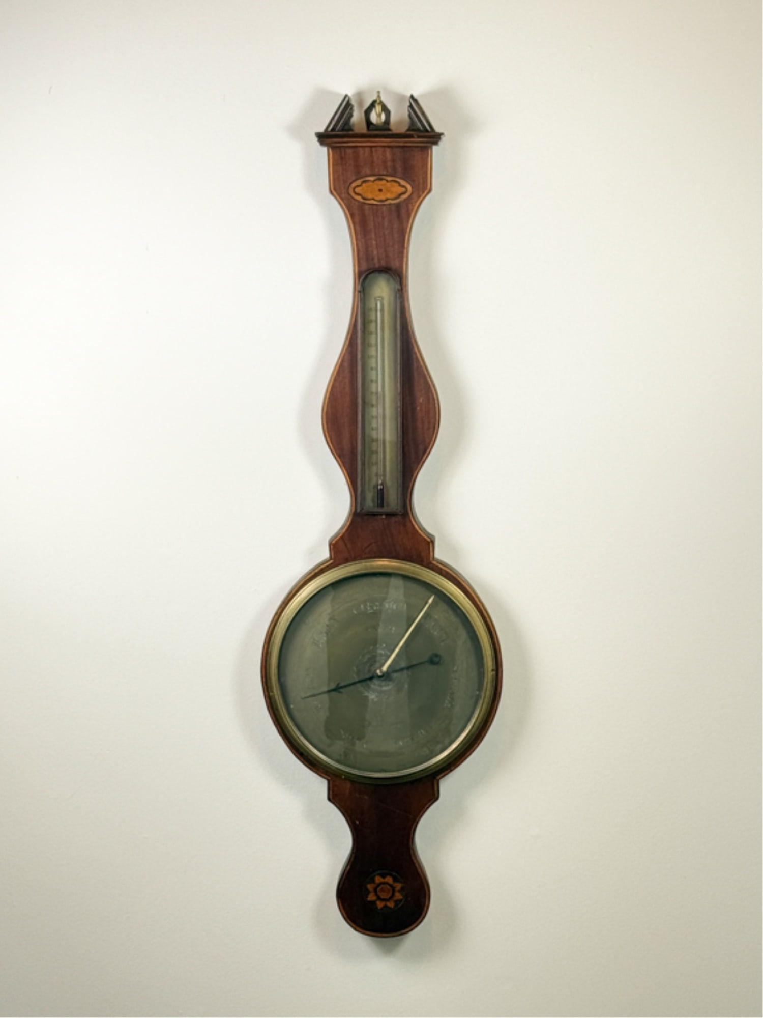 (19thc) BLACKBURN "SAGER" INLAID BAROMETER (1 of 13)