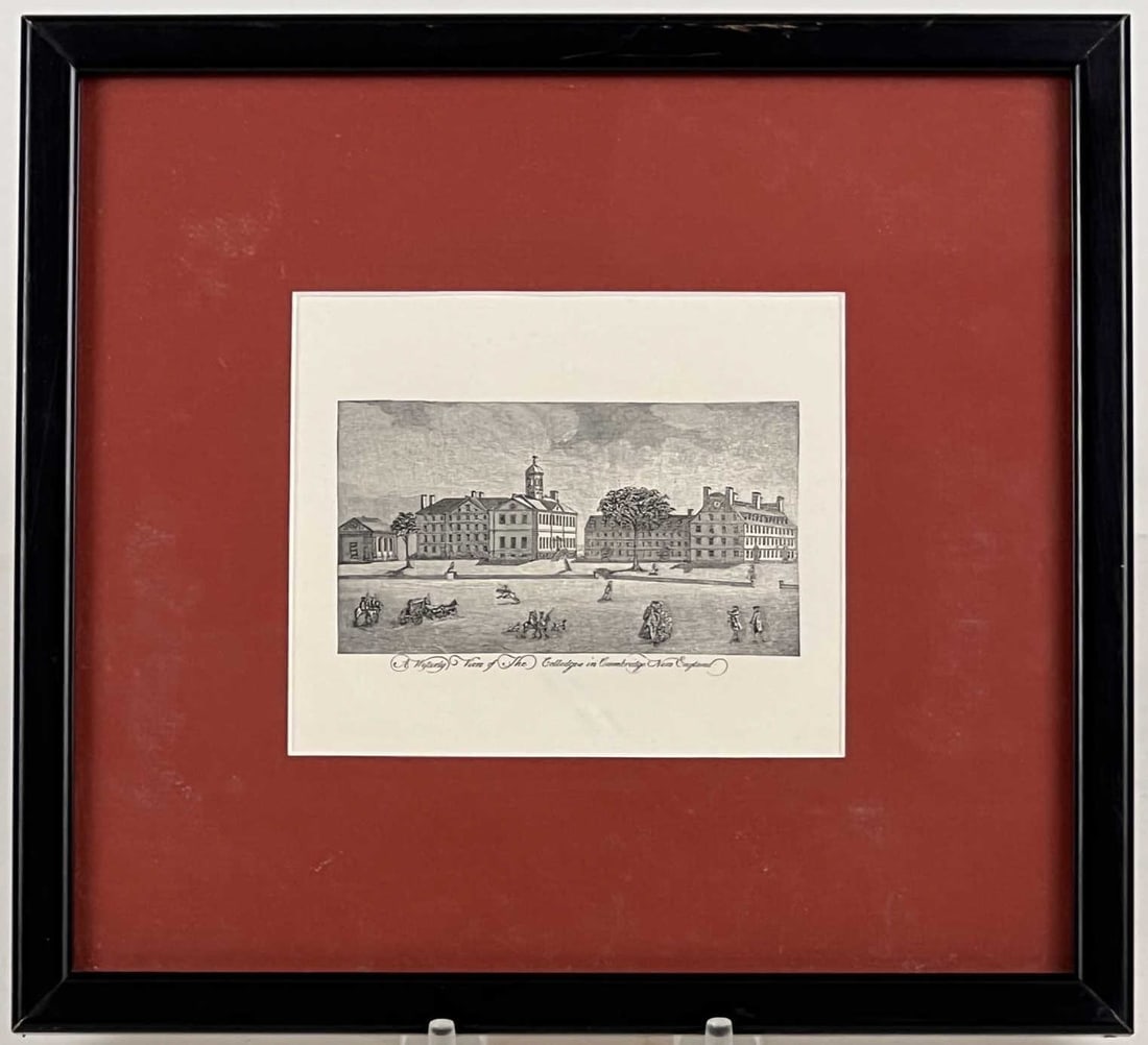 (19th c) HARVARD ENGRAVING (1 of 6)