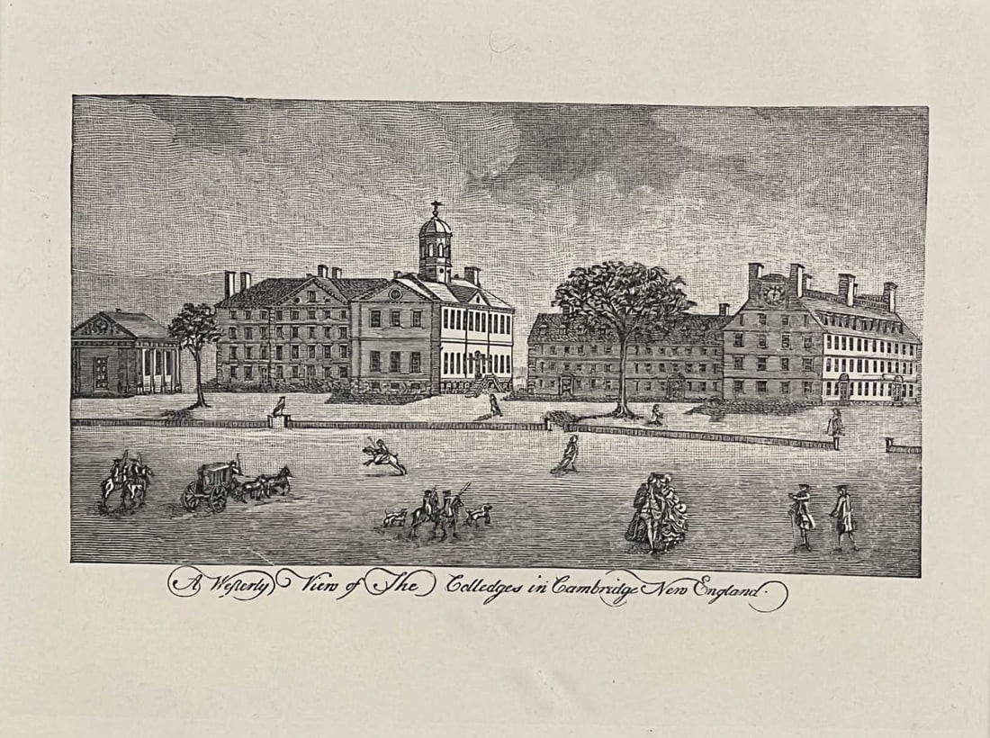 (19th c) HARVARD ENGRAVING - 2