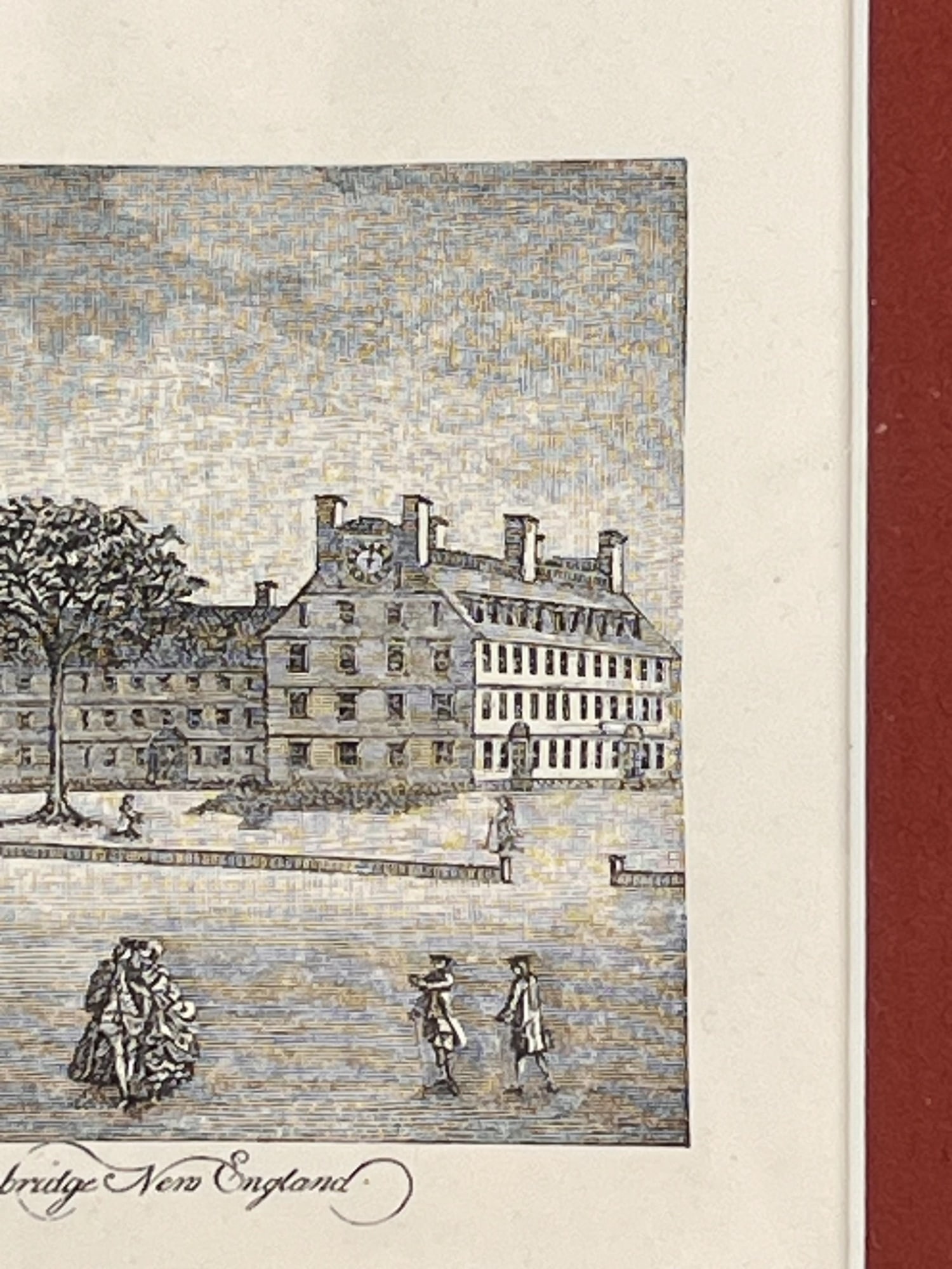 (19th c) HARVARD ENGRAVING - 5