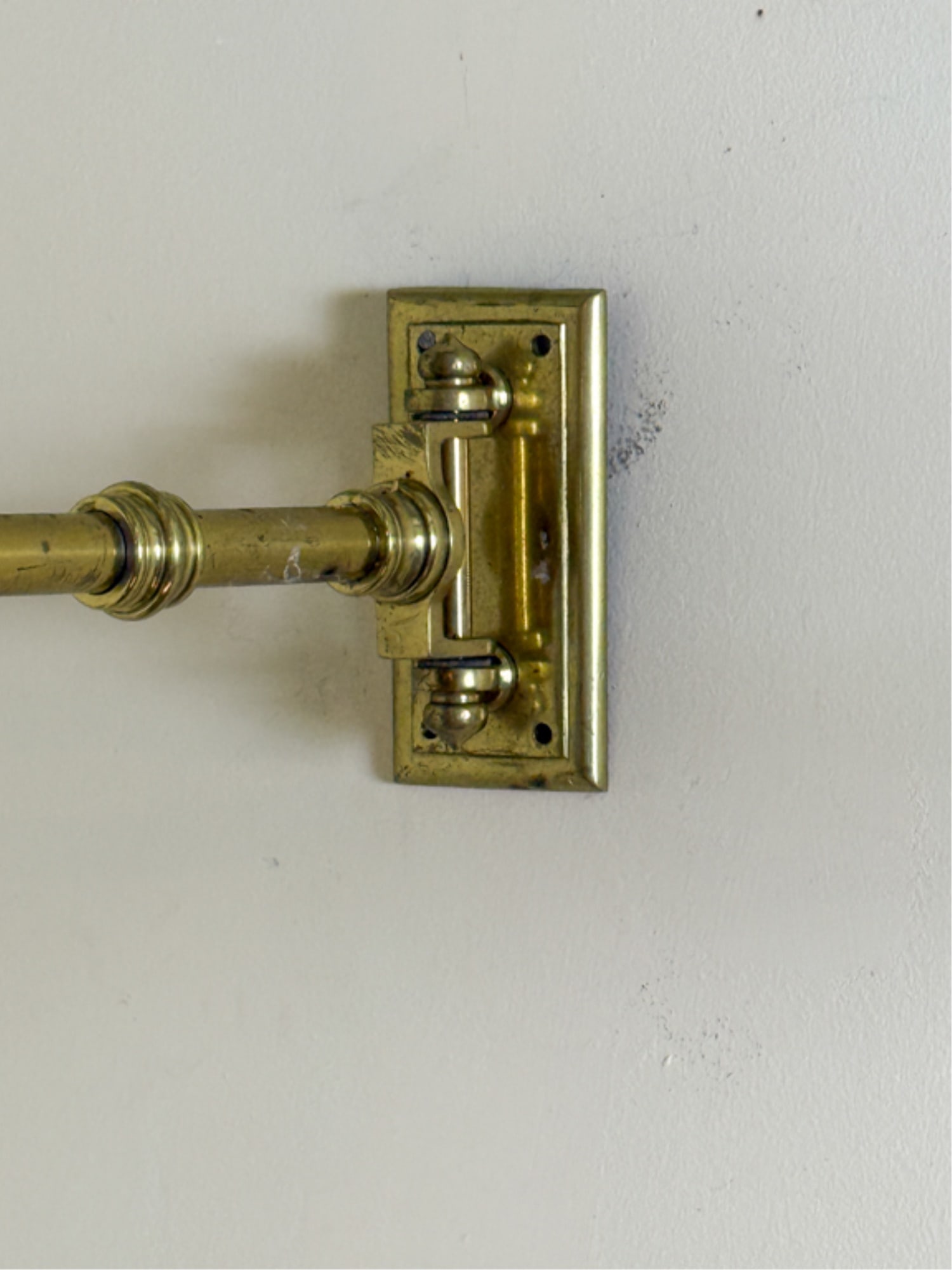 PAIR VICTORIAN BRASS PLANTER BRACKETS - 6