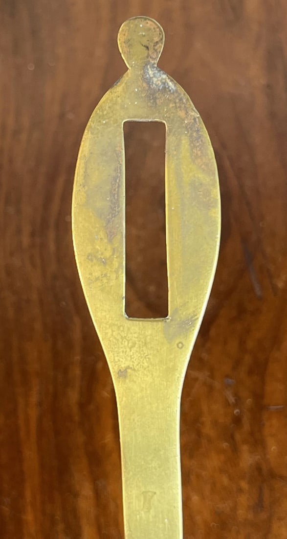 (19th c) BRASS LADLE - 4