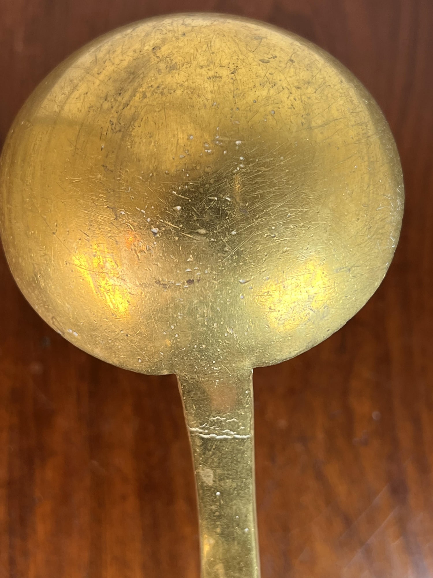 (19th c) BRASS LADLE - 6