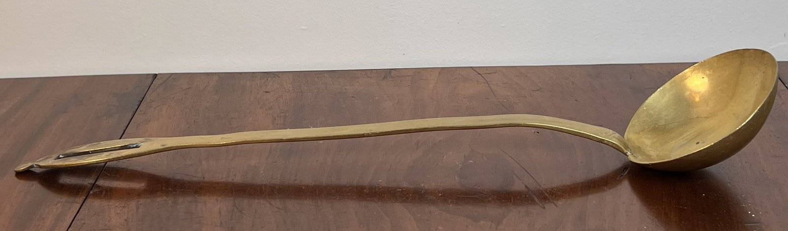 (19th c) BRASS LADLE - 8