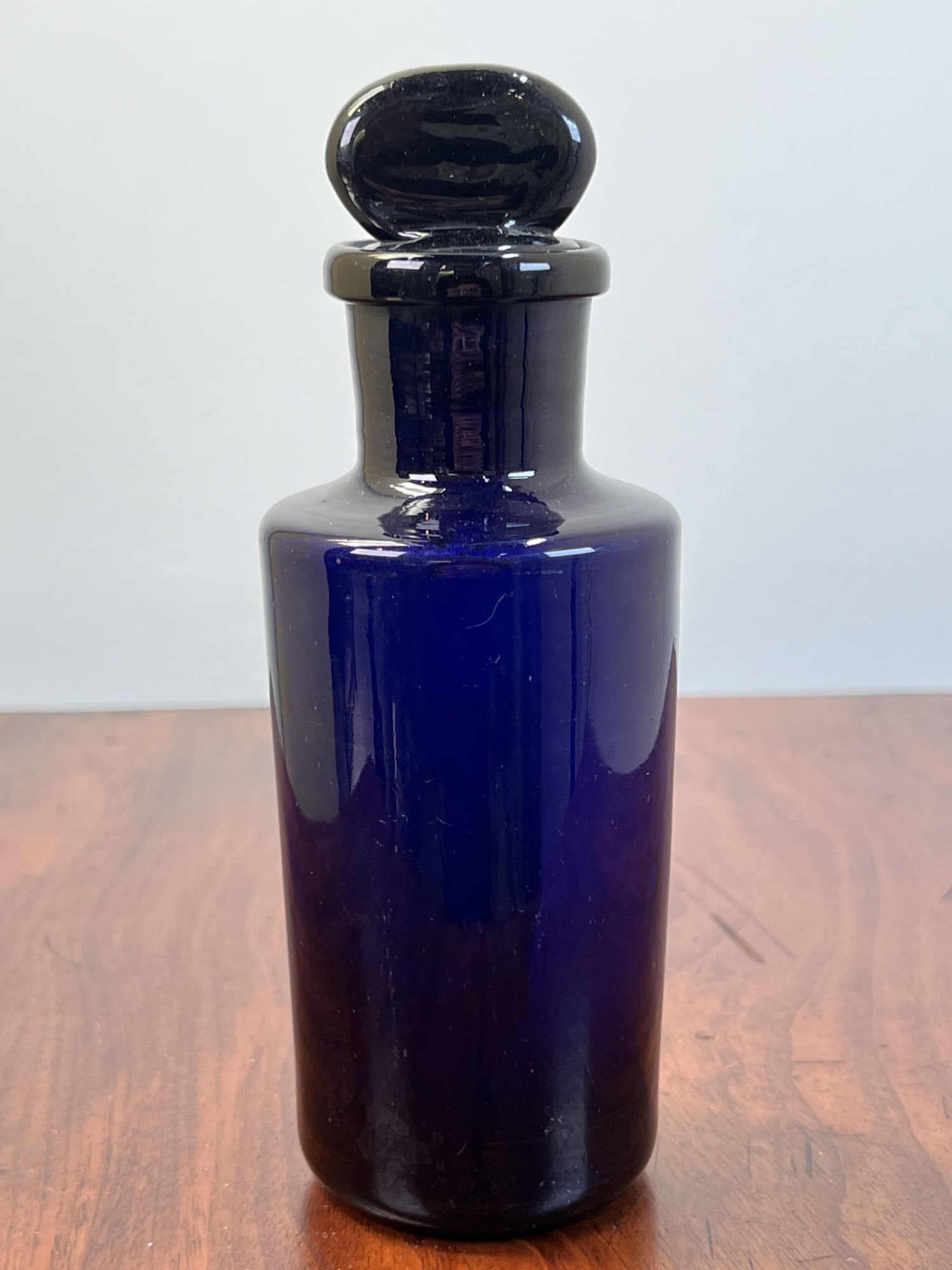 (19th c) COBALT APOTHECARY JAR (1 of 7)