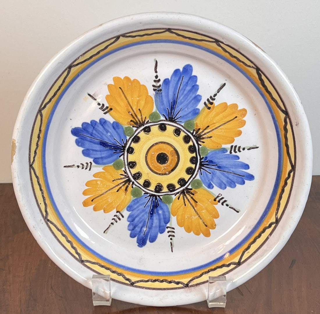 (19th c) FRENCH FAIENCE PLATE (1 of 8)