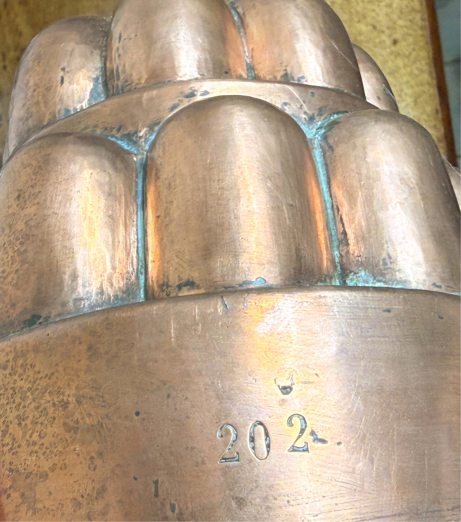 GROUP (5) COPPER CAKE/PUDDING MOLDS - 11