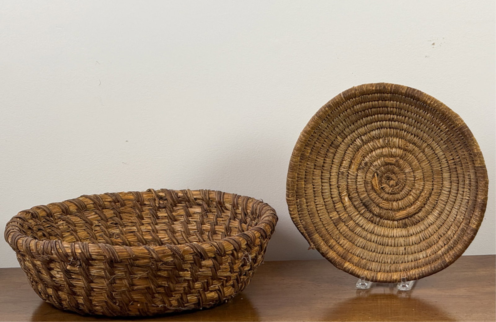 (2) COILED VICTORIAN BASKETS (1 of 7)