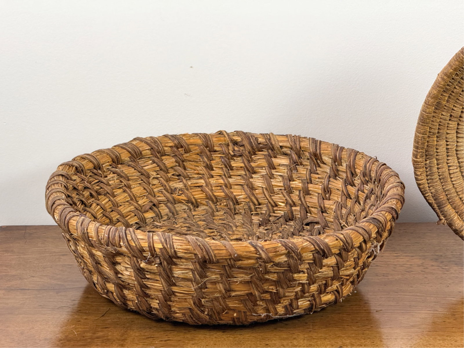 (2) COILED VICTORIAN BASKETS - 2