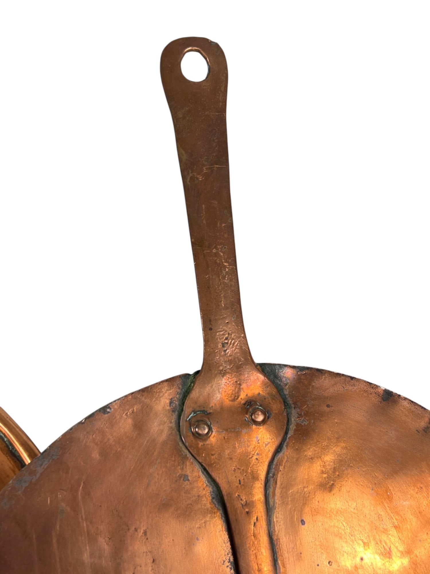 GROUPING MOSTLY (19thc) COPPER COOKWARE & LIDS - 7